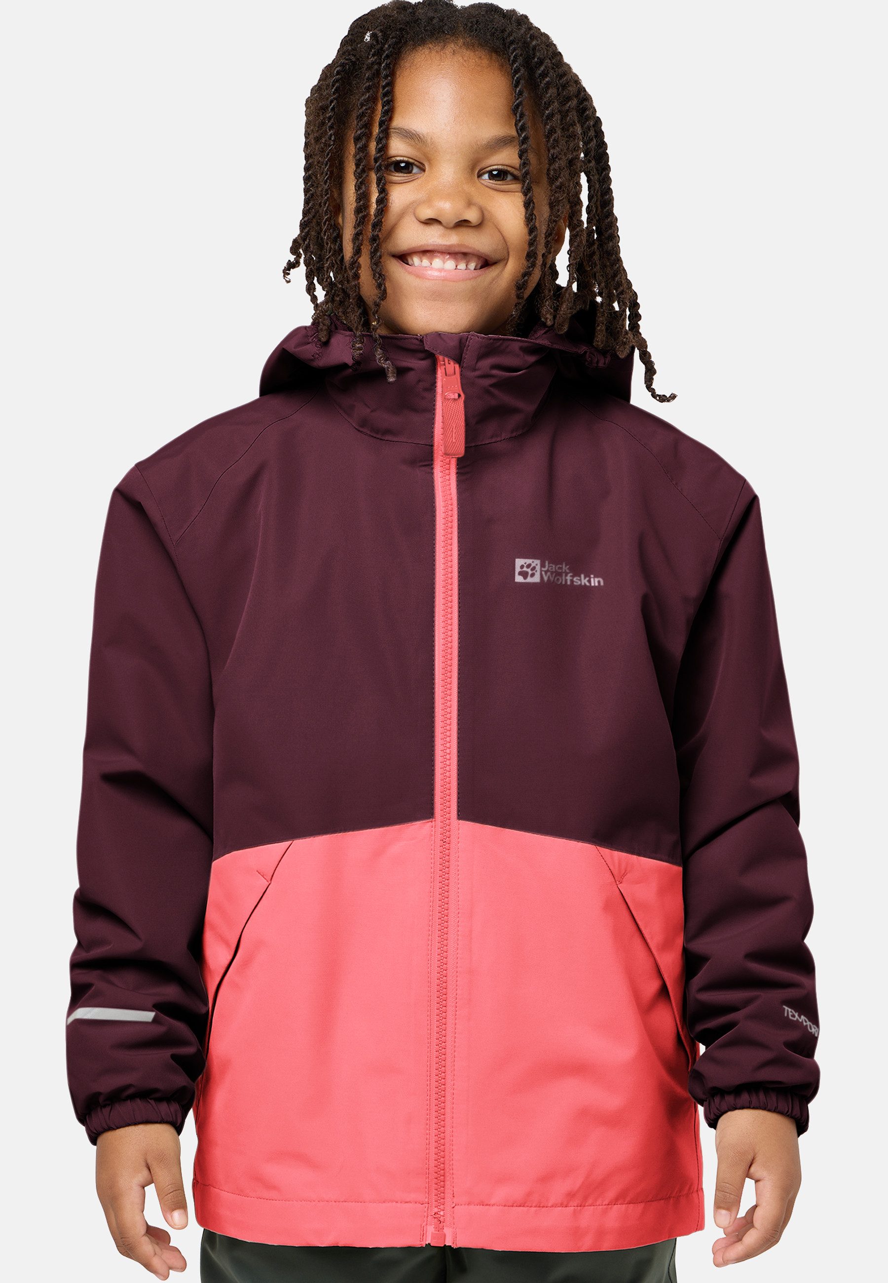 Jack Wolfskin Functioneel 3-in-1-jack ICELAND 3IN1 JACKET K 3in1, waterdicht, overgangsjas