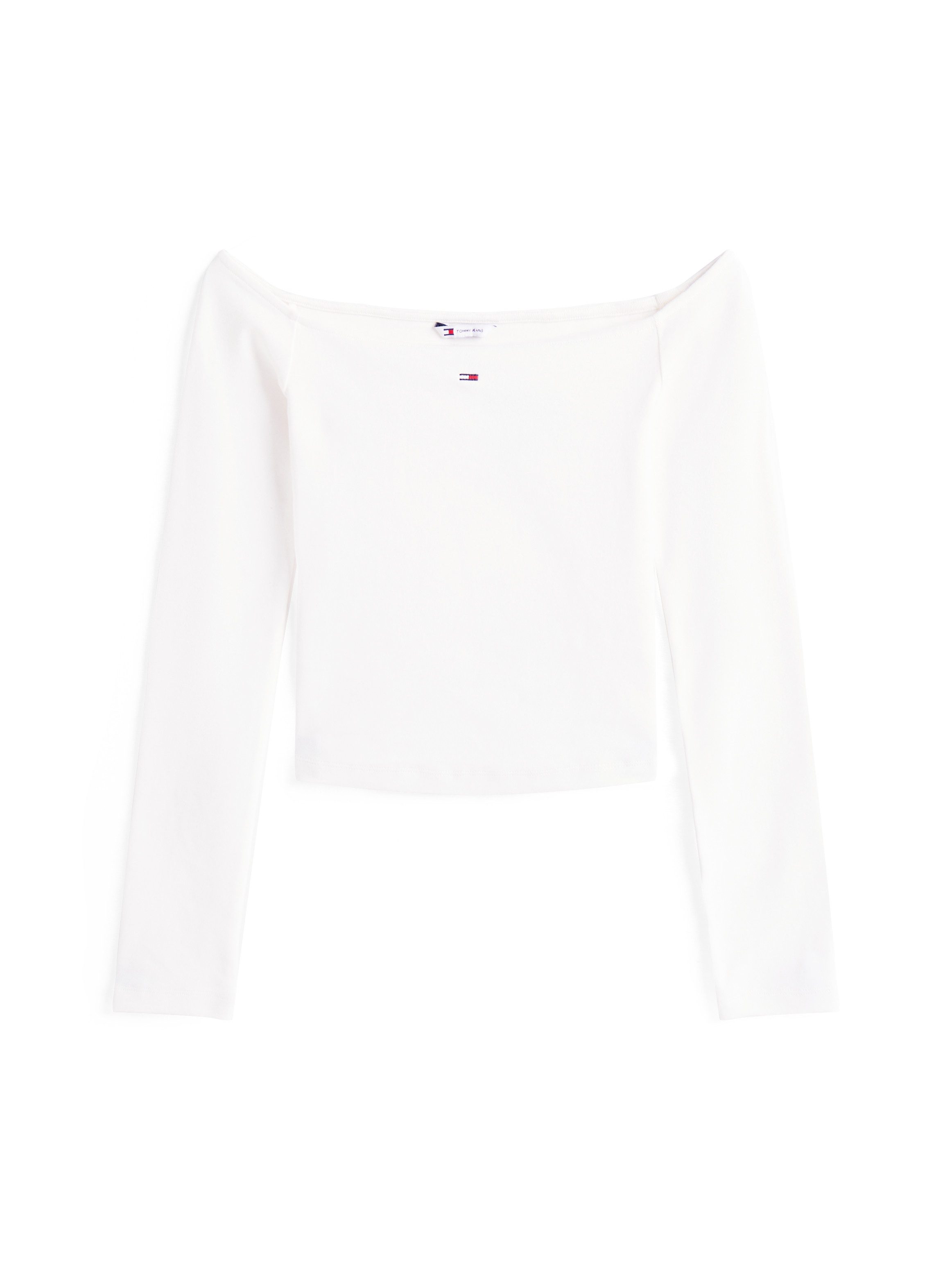 TOMMY JEANS Shirt met lange mouwen TJW SLIM ESSENTIAL BOAT NECK LS