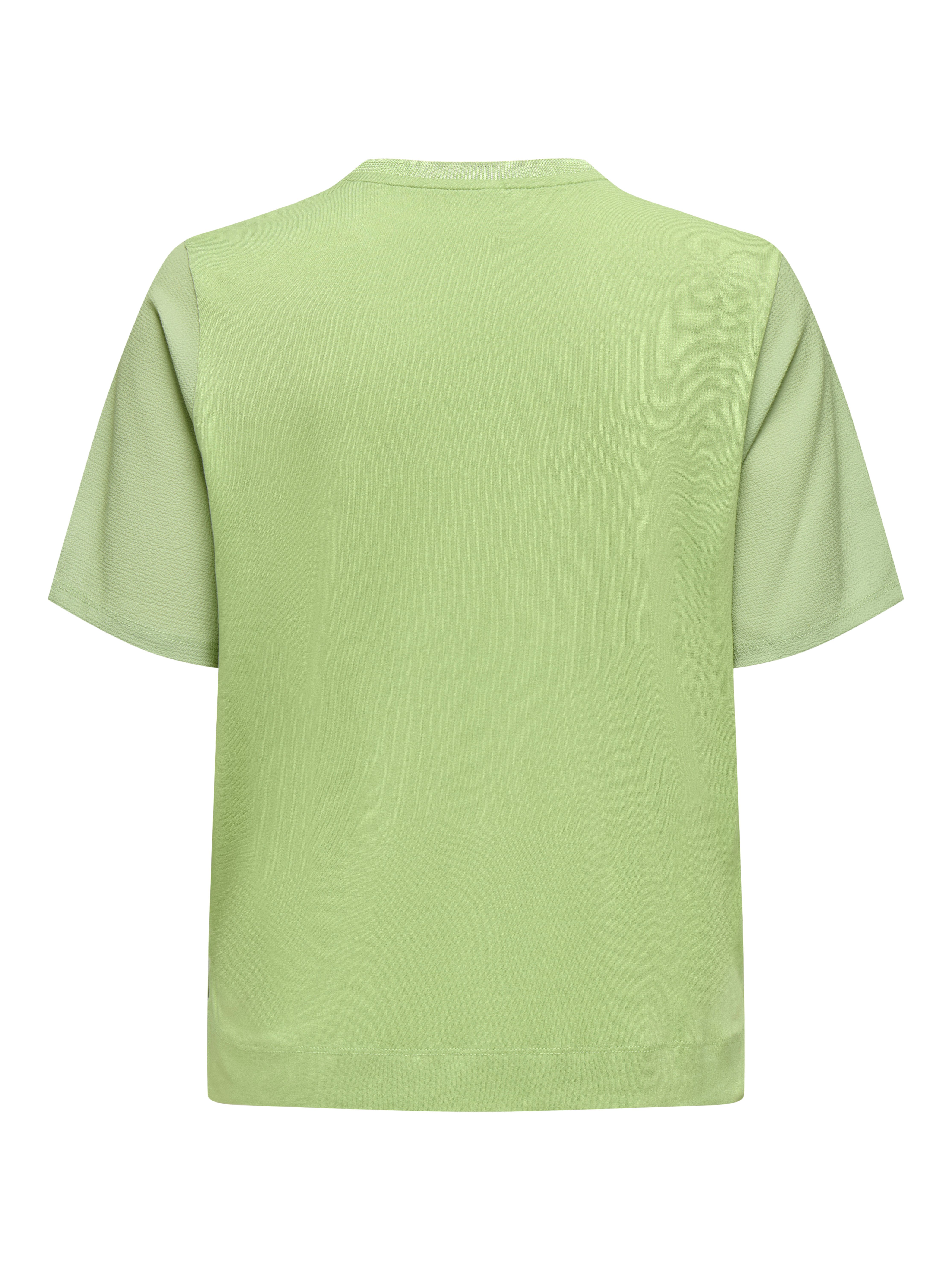 Only Shirt met korte mouwen ONLNEWFLORA S/S ART O-NECK TOP BOX JRS