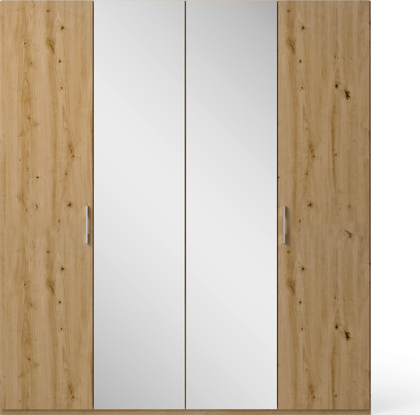 set one by Musterring Draaideurkast Henderson met spiegel, in 2 breedten, inclusief planken en garderobestangen