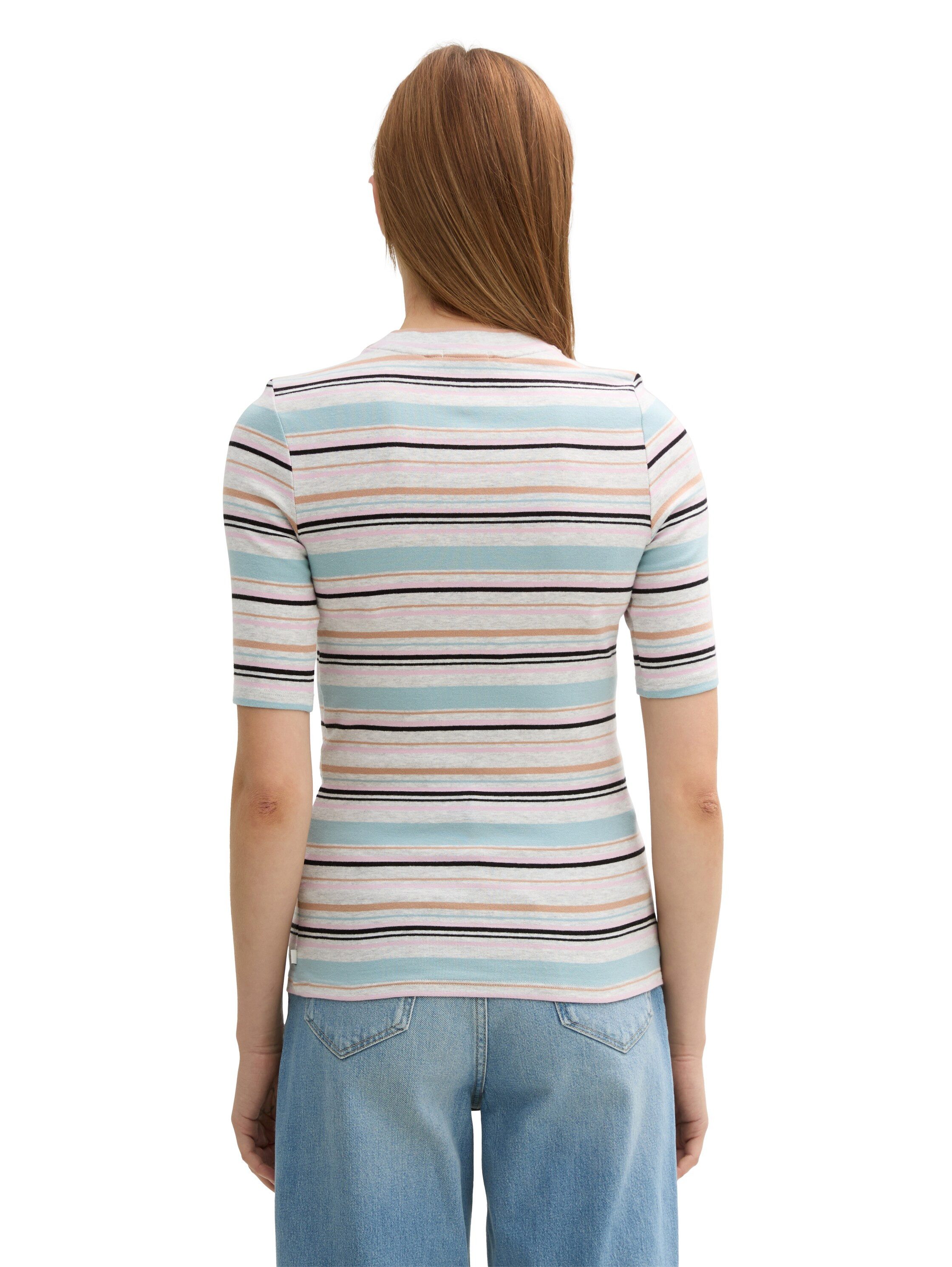 Tom Tailor Denim T-shirt met streepmotief