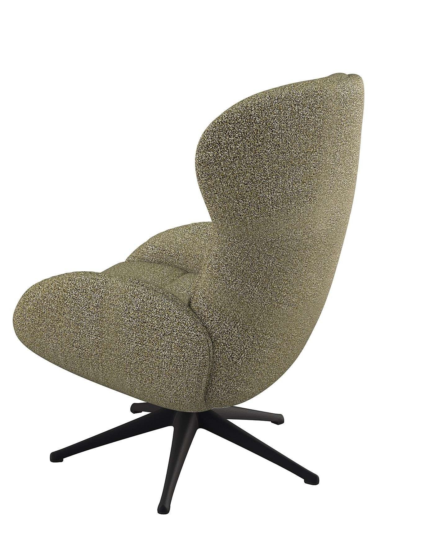 FLEXLUX Relaxfauteuil Haze, TV-stoel, fauteuil, stoffeerstoel Rugdeelverstelling, draaibaar, voet zwart