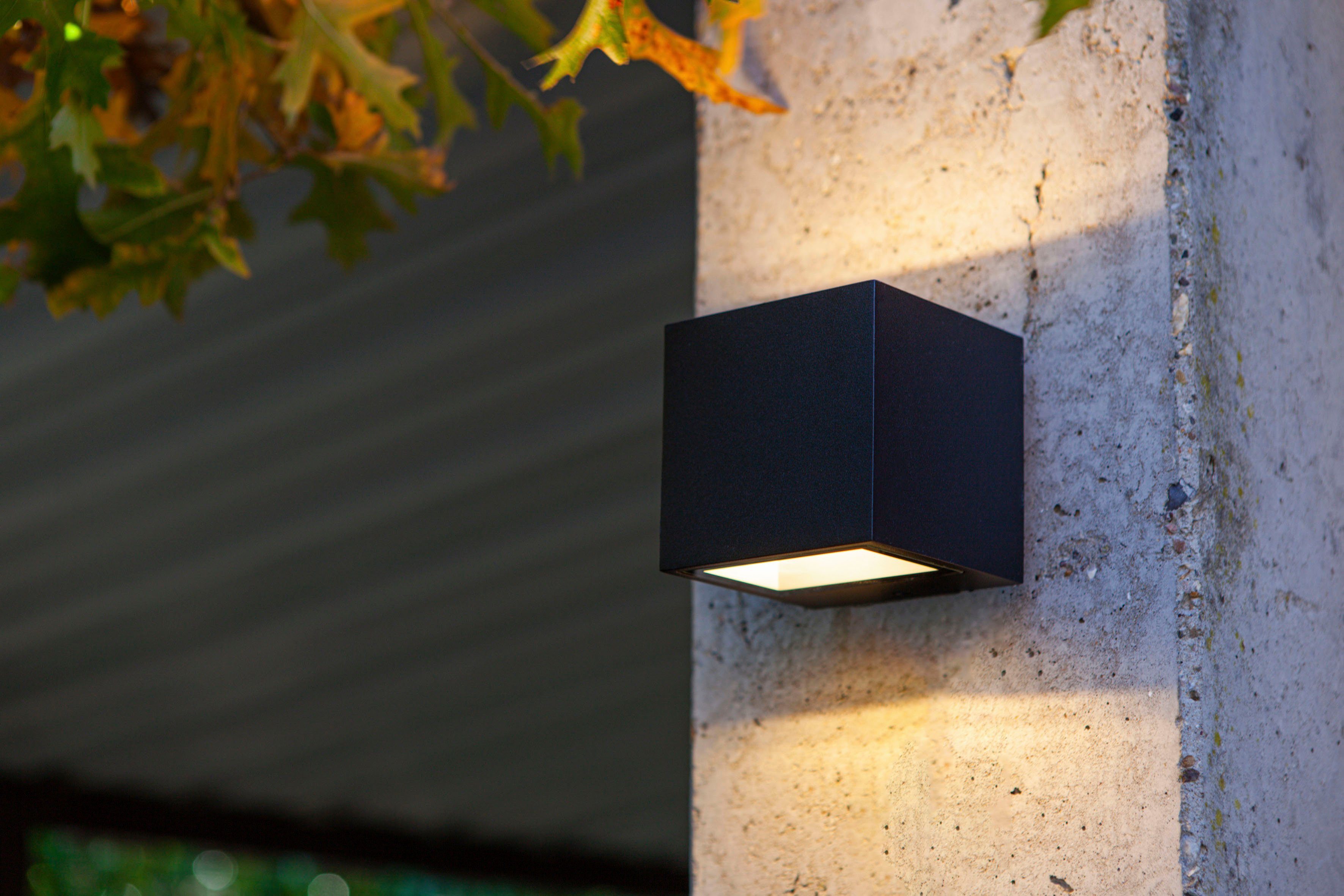 LUTEC Ledwandlamp voor buiten Gemini (1 stuk)