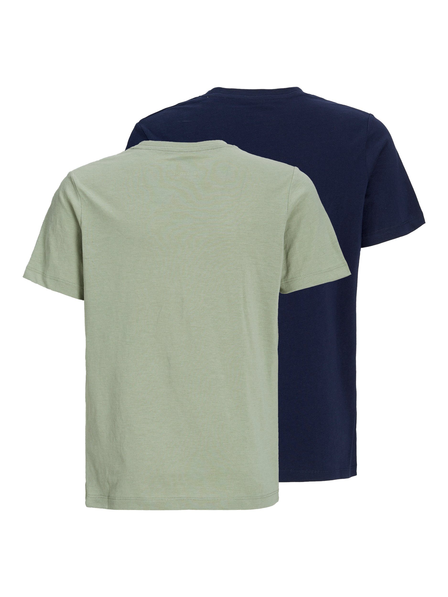 Jack & Jones Junior Shirt met korte mouwen JJMINDS TEE SS CREW NECK JNR 2PK MP (set, 2)