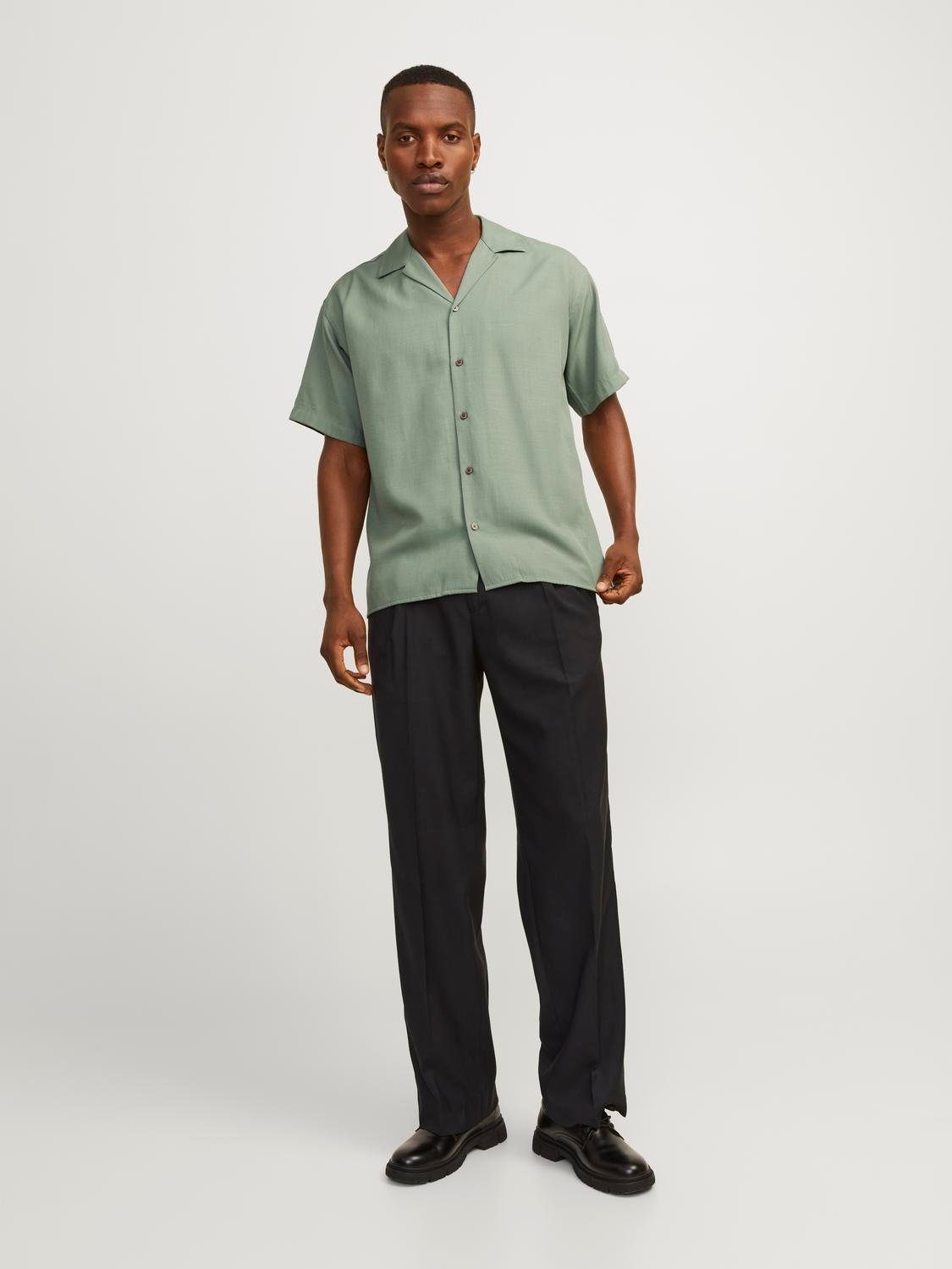 Jack & Jones Overhemd met korte mouwen JPRCCAARON TENCEL RESORT SHIRT S/S LN