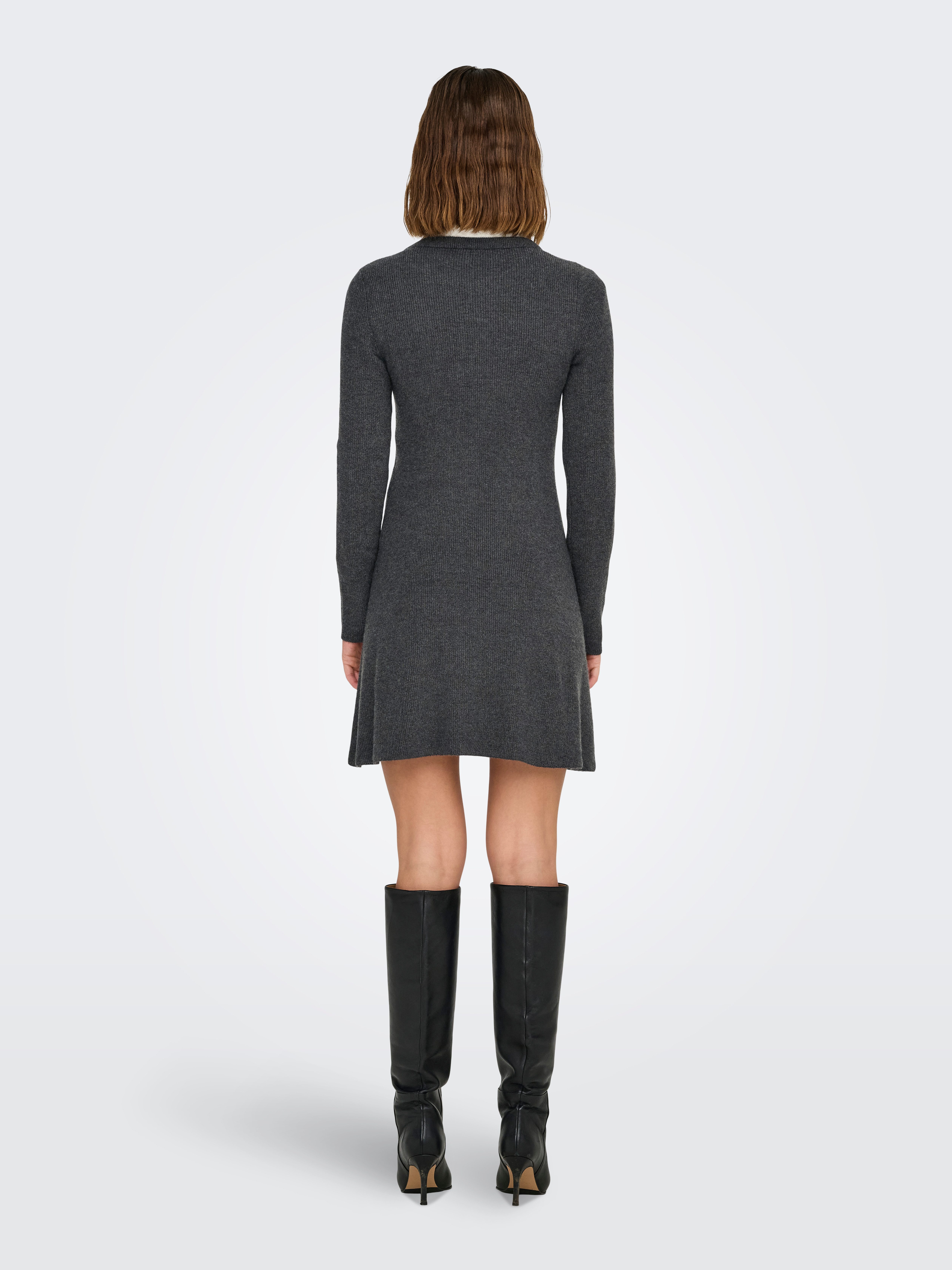 Only Midi-jurk ONLLATIA LS DRESS EX KNT