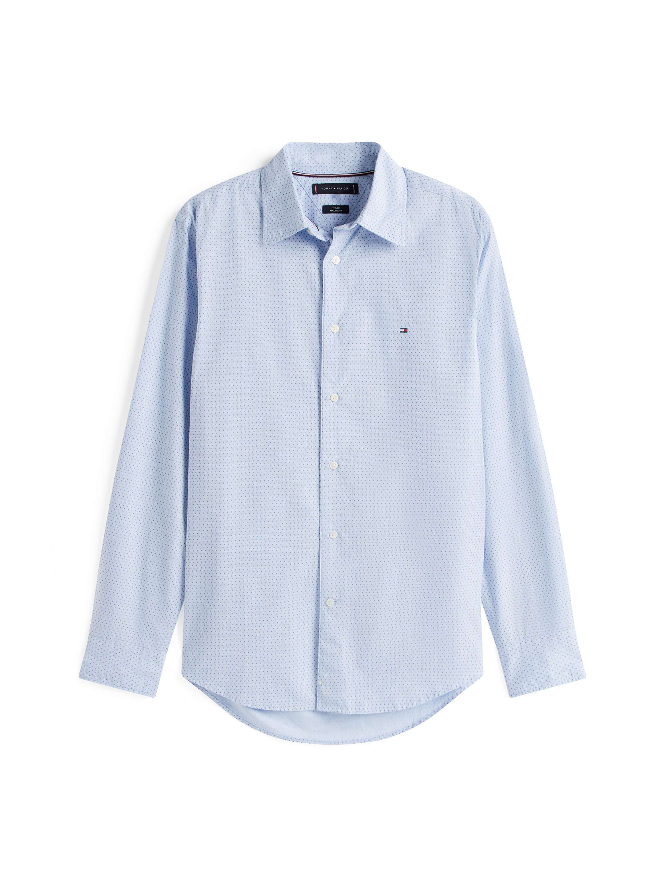 Tommy Hilfiger Overhemd met lange mouwen FLEX POPLIN MINI PRINT RF SHIRT