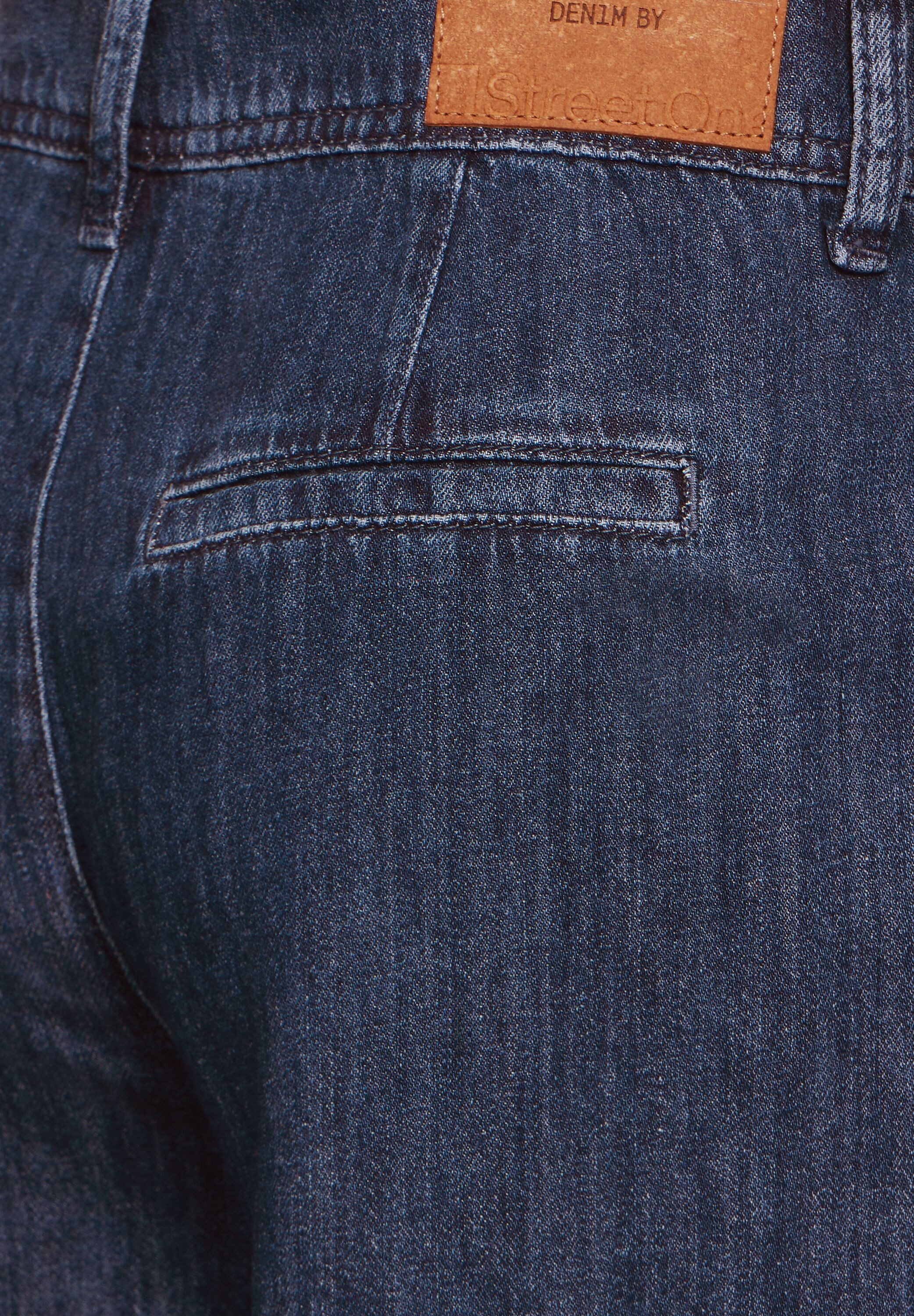 STREET ONE High-waist jeans met 2-knoopsluiting