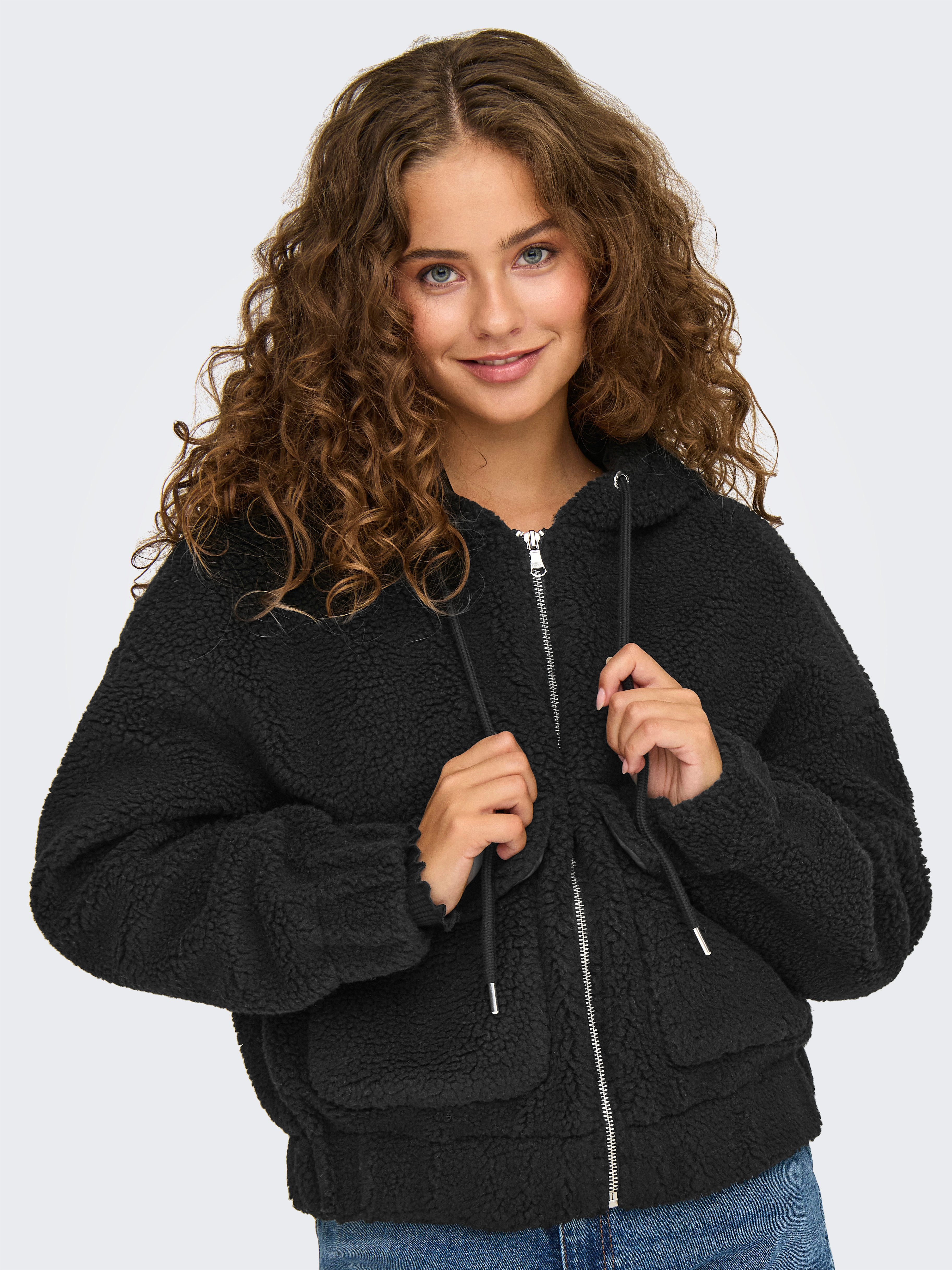 Only Fleecejack ONLTANJA TEDDY HOOD JACKET OTW NOOS