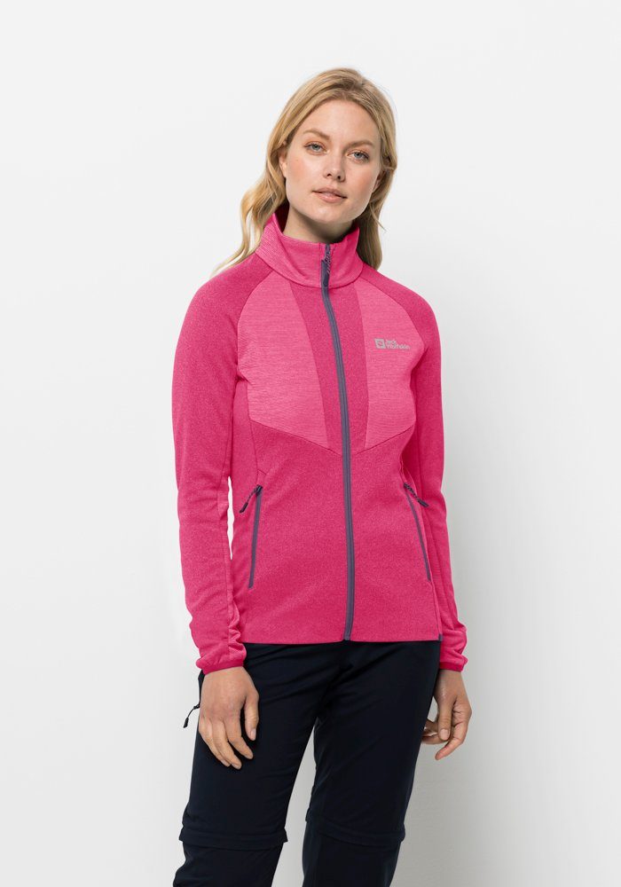 Jack Wolfskin Fleecejack BLADSTIJG FZ W dames fleece vesten maat XXL (48) roze