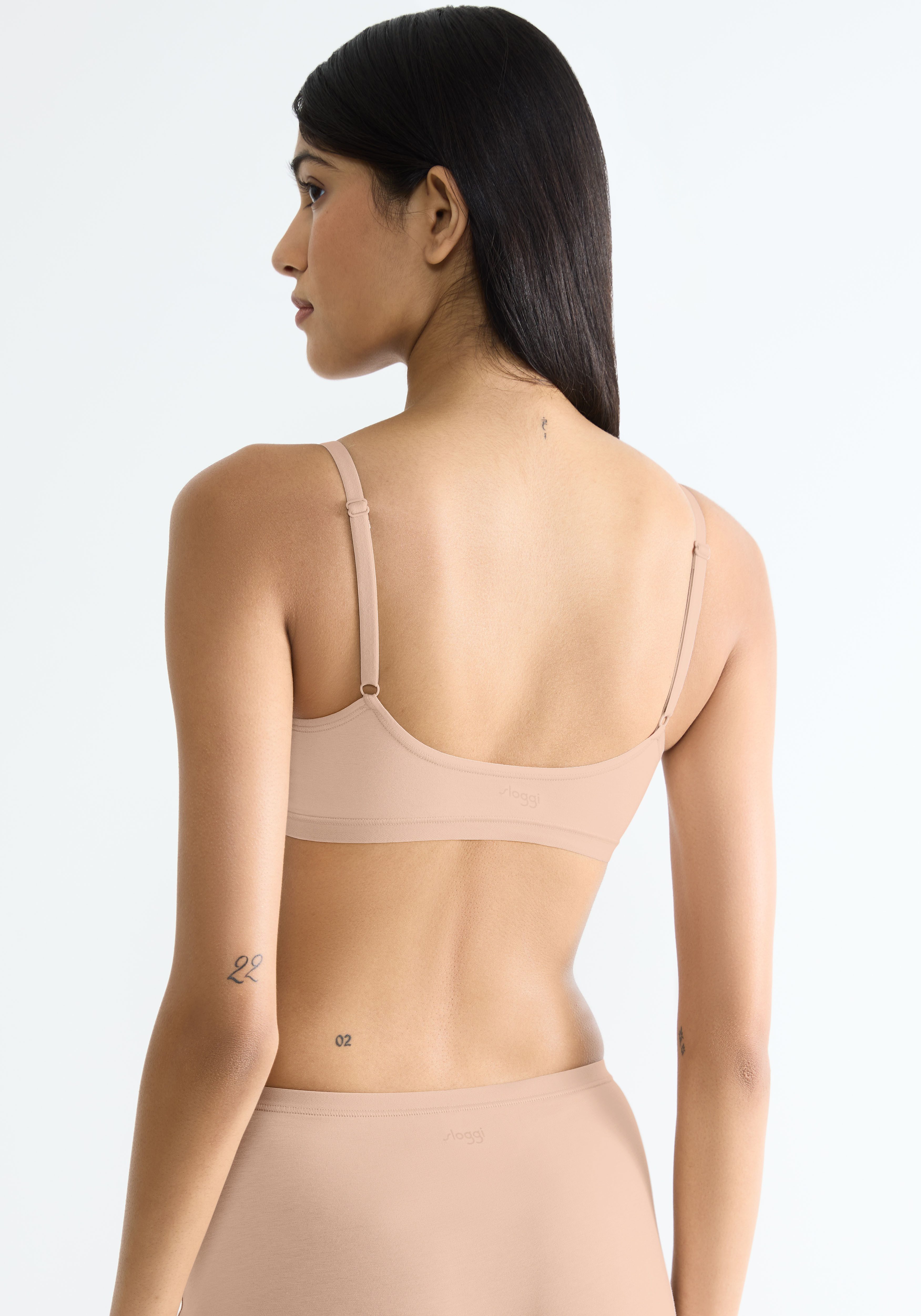 Sloggi Bustier GO Daily Cotton Top glans-effect details