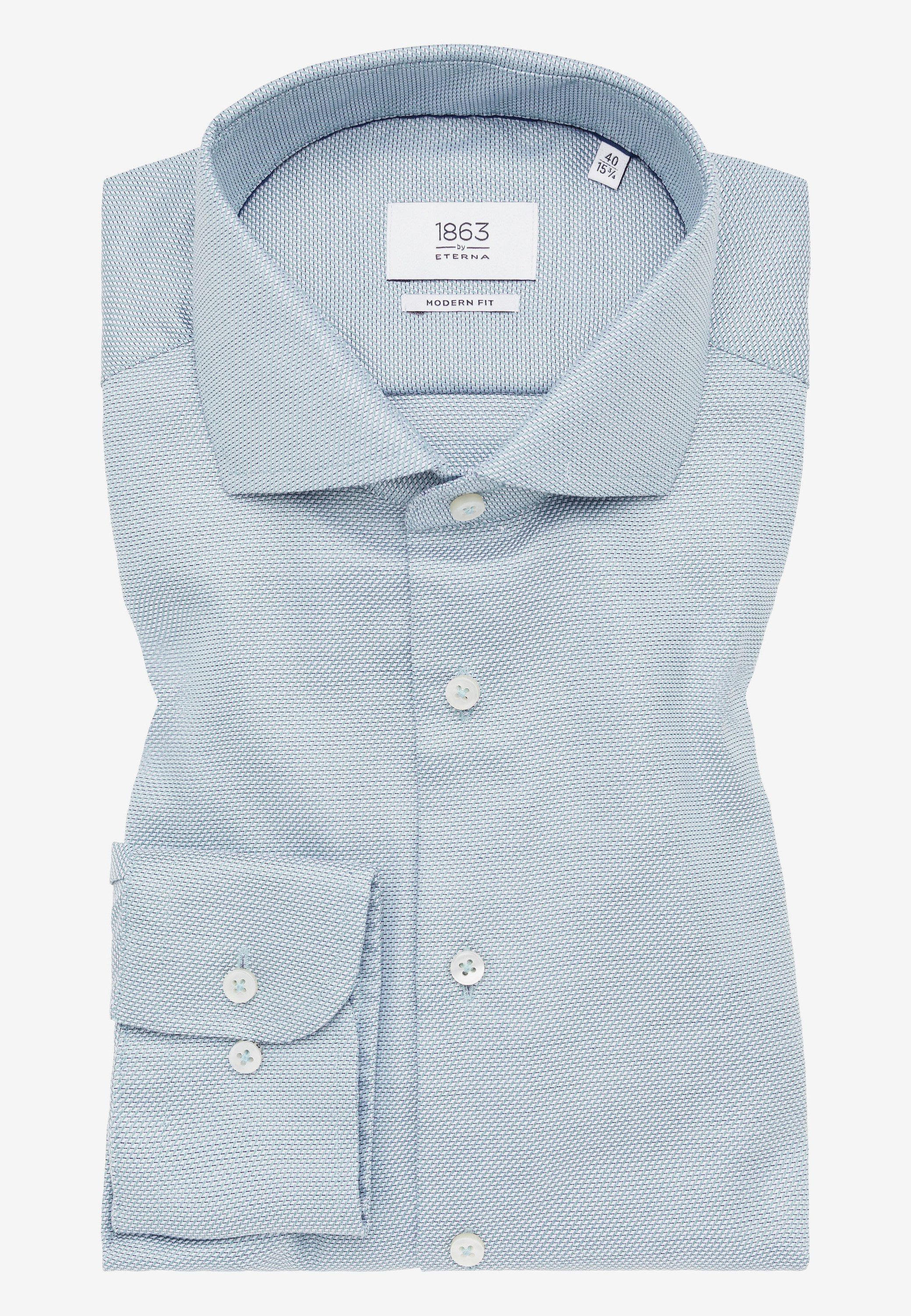 Eterna Overhemd met lange mouwen MODERN FIT NON IRON (strijkvrij)