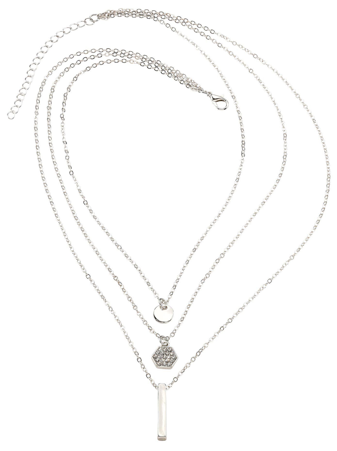 heine Ketting met hanger unisex kettingen zilver(kleur)