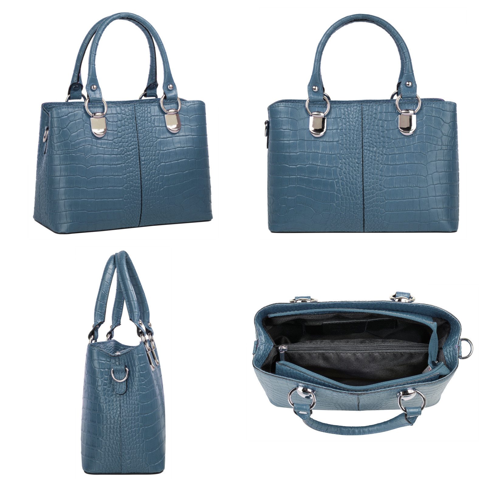 Cluty Schoudertas echt leer, made in italy