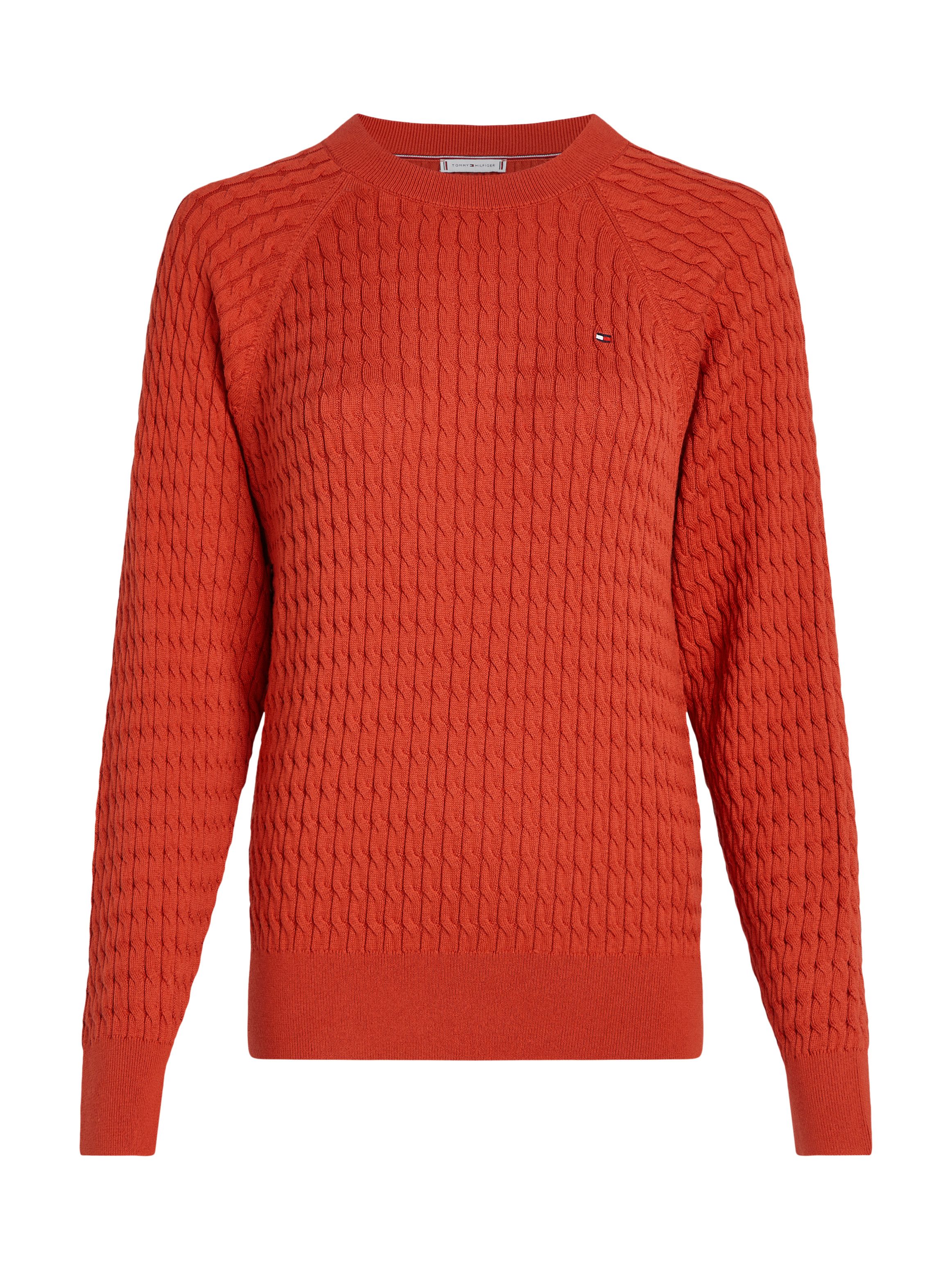Tommy Hilfiger Trui met ronde hals CO CABLE C-NK SWEATER