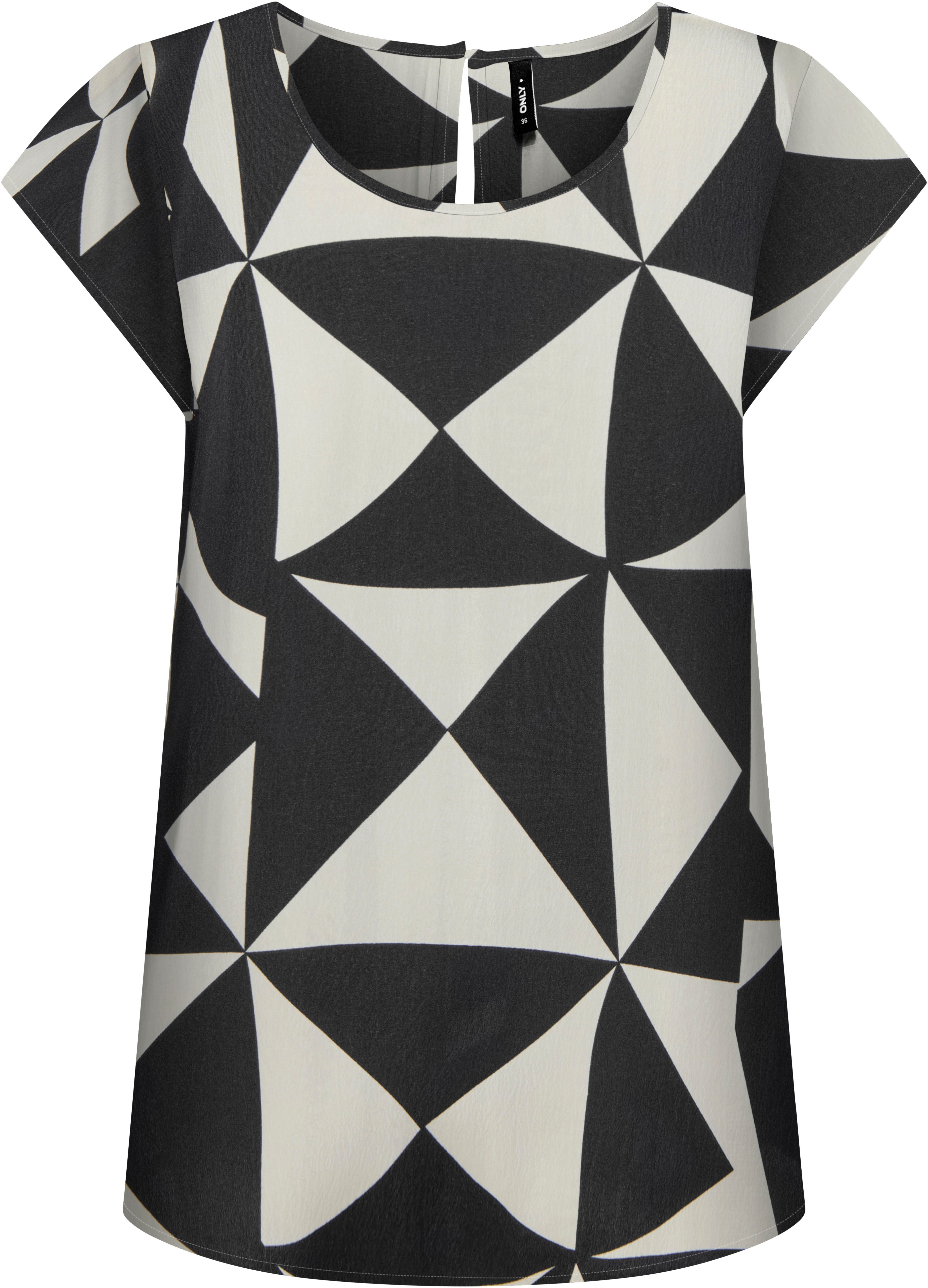 Only Shirtblouse ONLNOVA LIFE S/S TOP AOP PTM