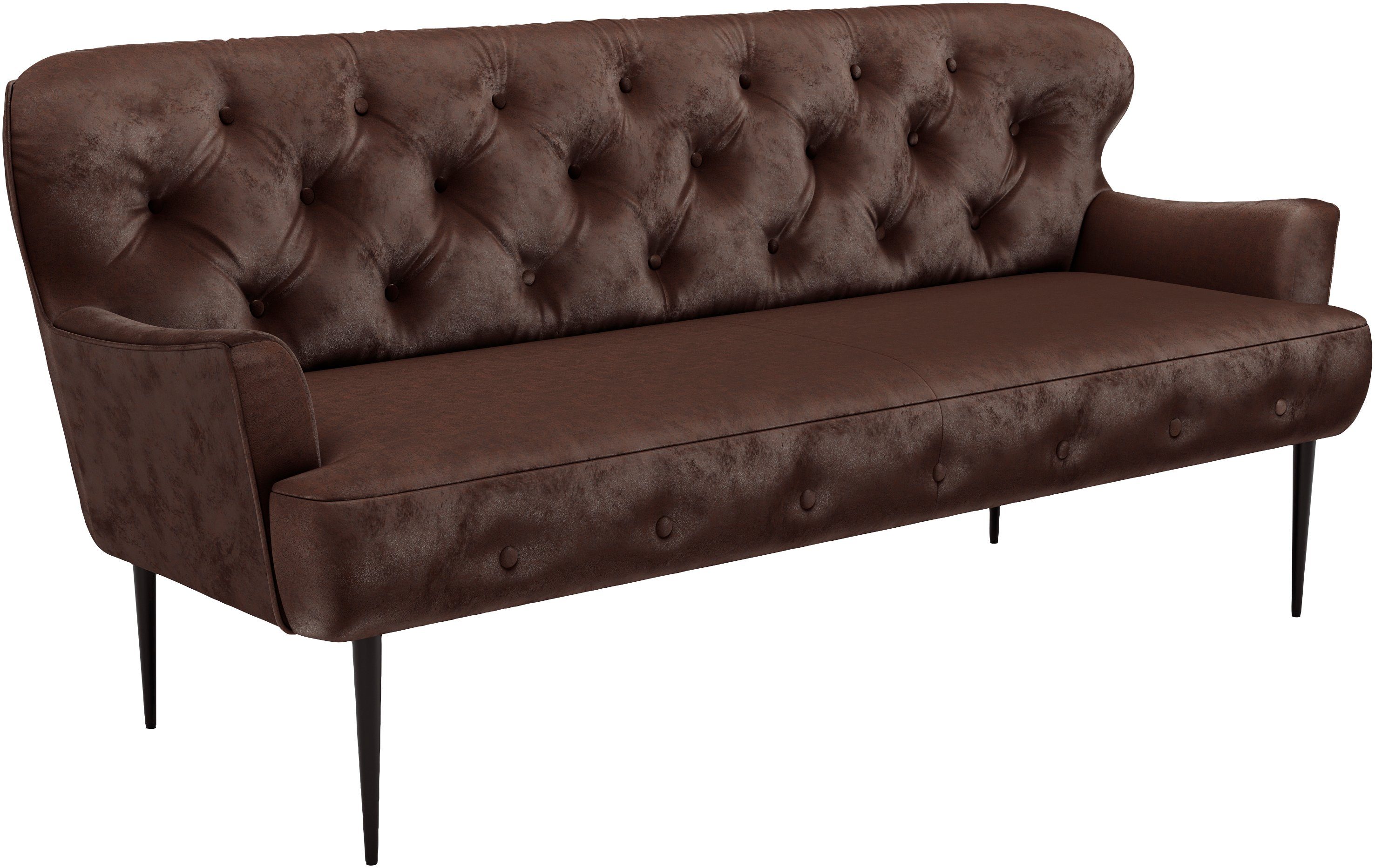 Places of Style 3-zitsbank Amber met capitonnage, in verschillende stofsoorten