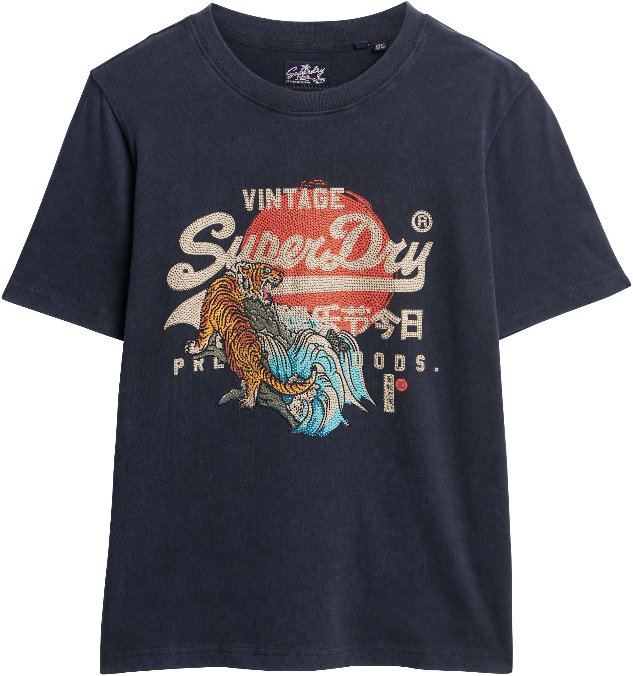 Superdry Shirt met print TOKYO VL RELAXED T SHIRT