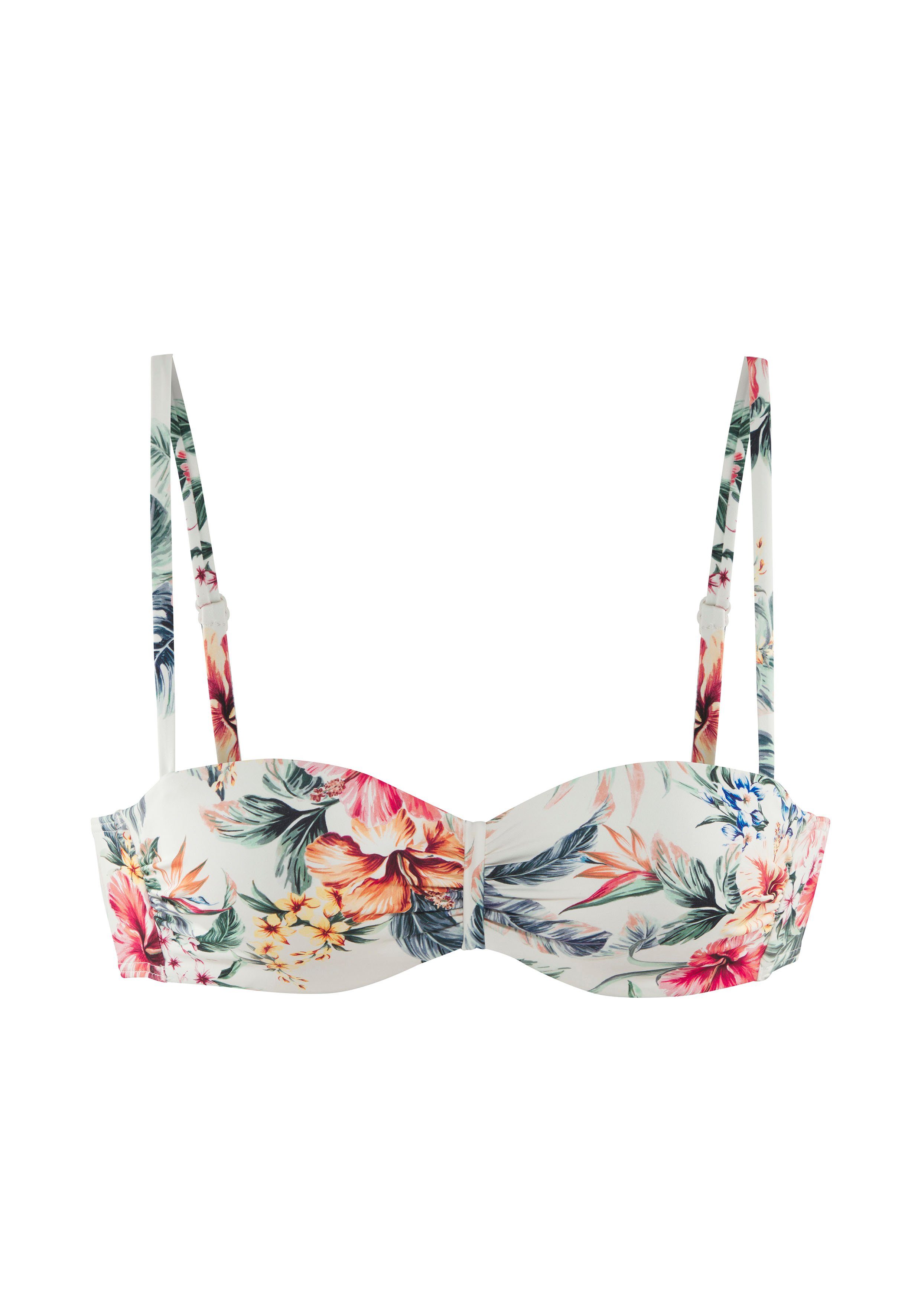 Lascana Beugelbandeau bikinitop Salsa met mooie bloemenprint
