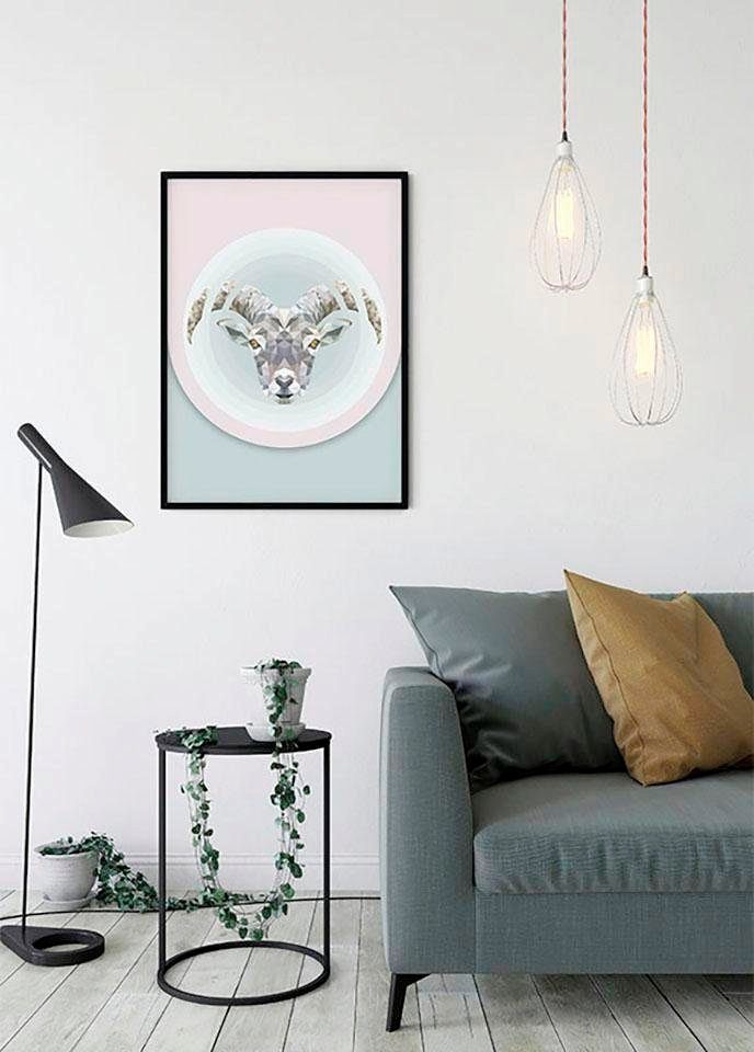 Komar Wanddecoratie Capricorn Wanddecoratie - zonder lijst (1 stuk)