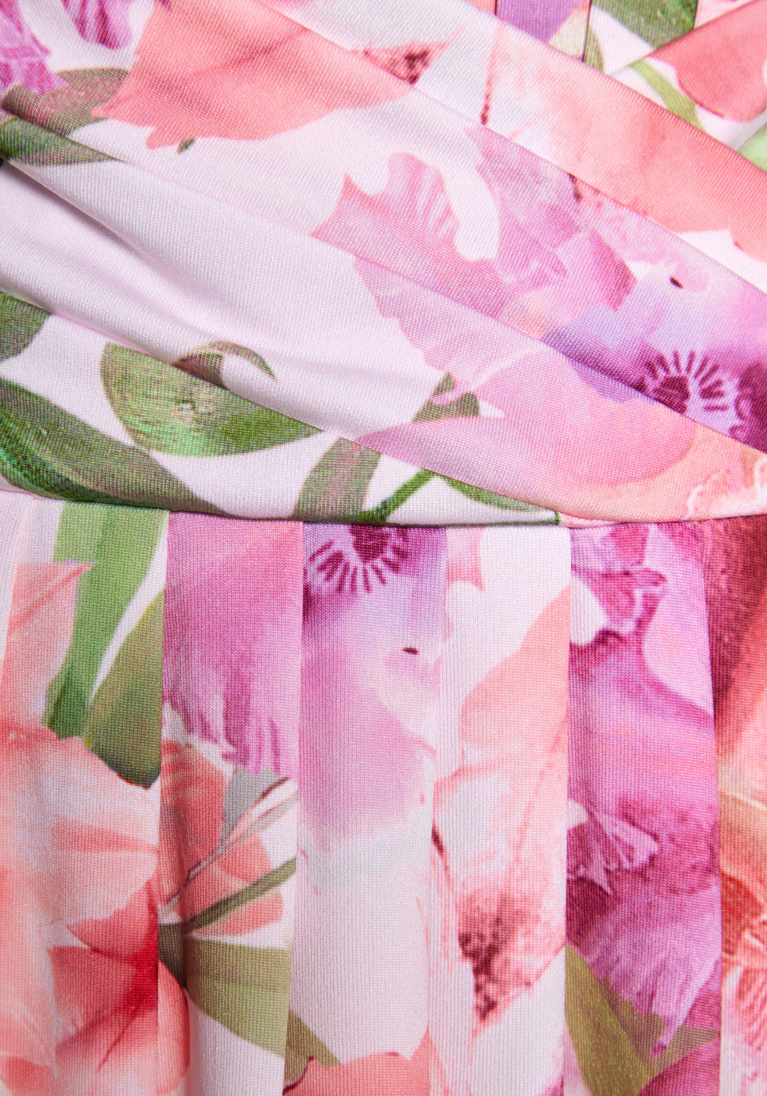 Lascana Zomerjurk met bloemenprint, feestelijk
