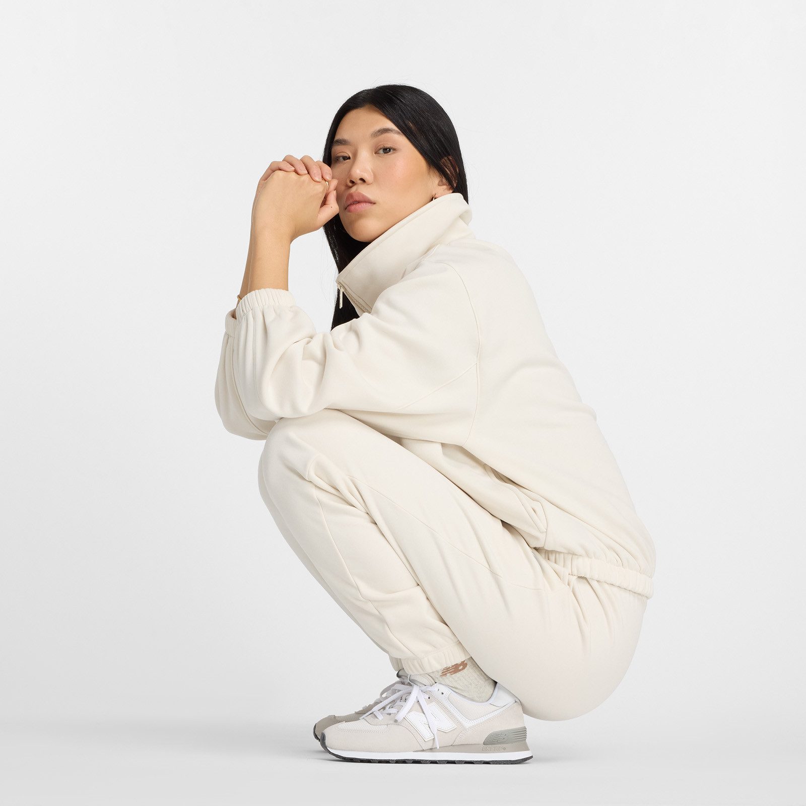 New Balance Joggingbroek Performance Fleece Jogger PEARL GREY