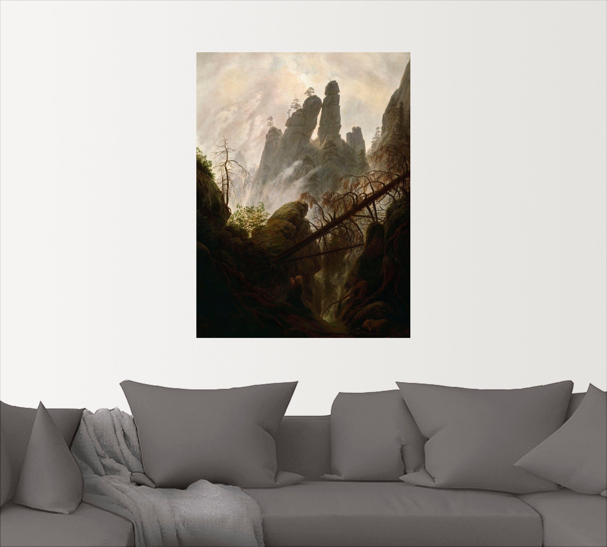 Artland Artprint Rotskloof, 1822/23 als artprint op linnen, muursticker of poster in verschillende maten