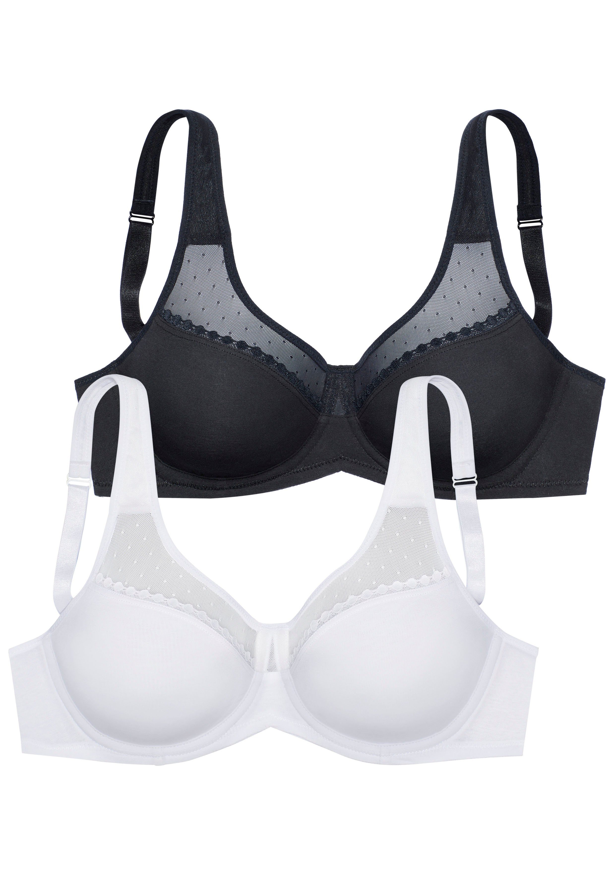 Petite fleur Minimizer-bh met beugel van zachte katoenkwaliteit (Set van 2)