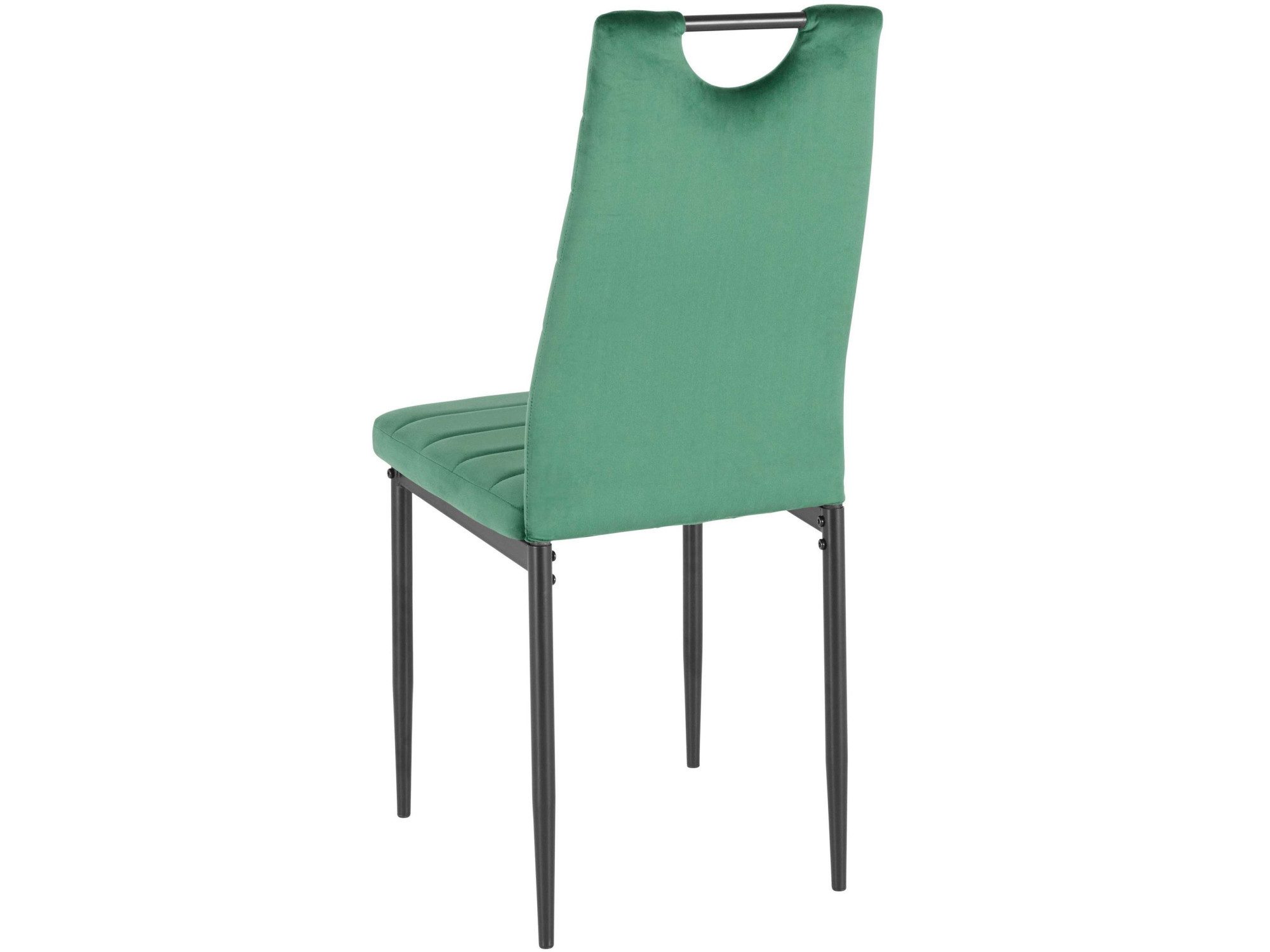 INOSIGN Eethoek Silvi-Mandy Glazen tafel 110x110 cm met 4 stoelen (velours stof), frame van metaal (set, 5-delig)