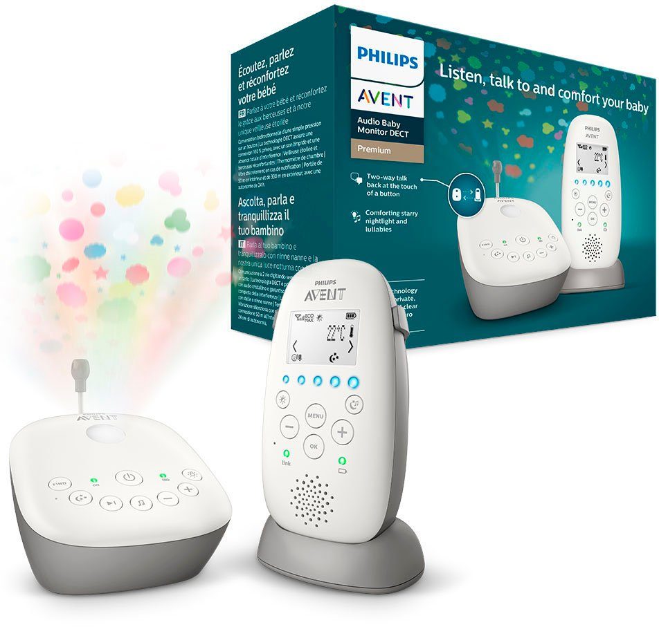 Philips AVENT Babyfoon SCD733/26 met slaapliedjes en sterrenhemel-projectie