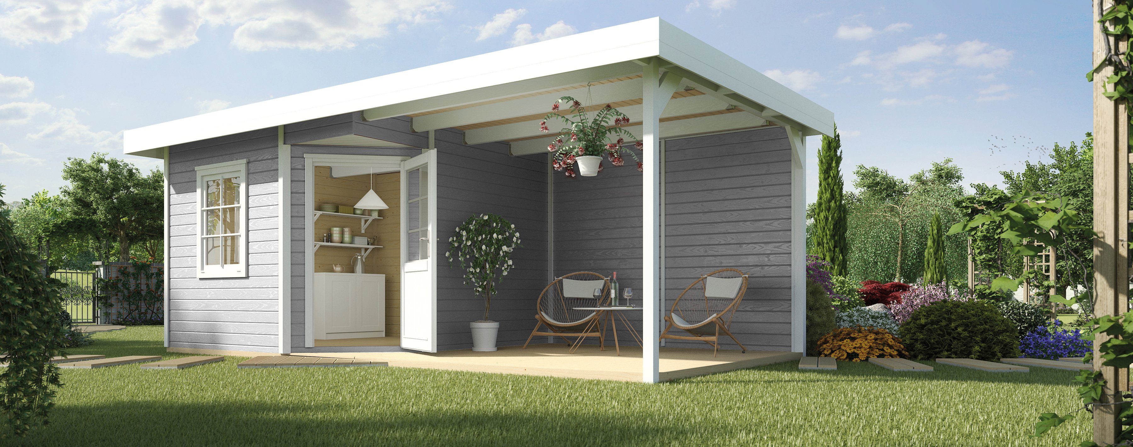 weka Tuinhuisje Designhaus 213B Maat 2 (set)
