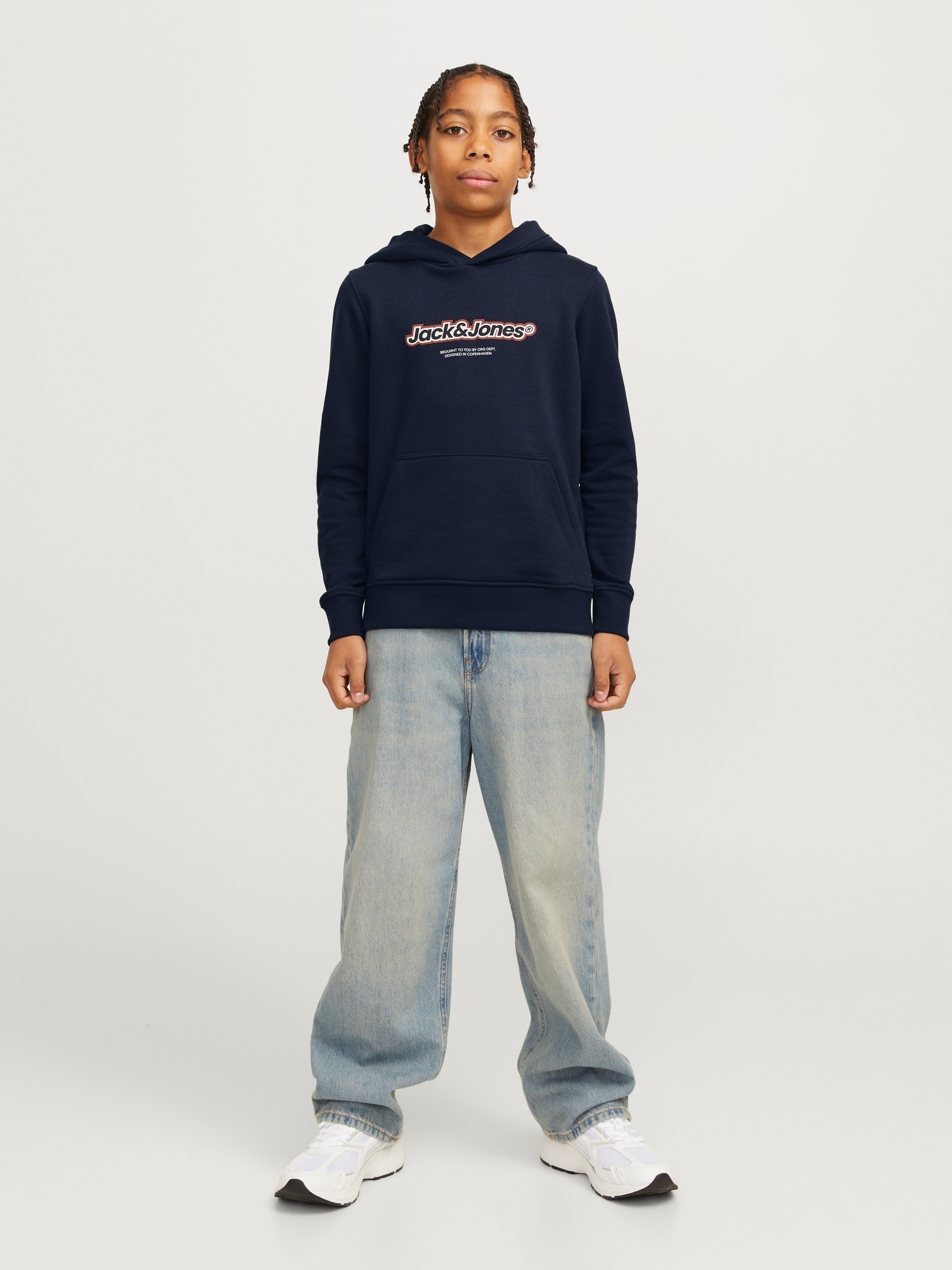 Jack & Jones Junior Hoodie JORVESTERBRO NEWTON BRNDG SWEAT BF JNR