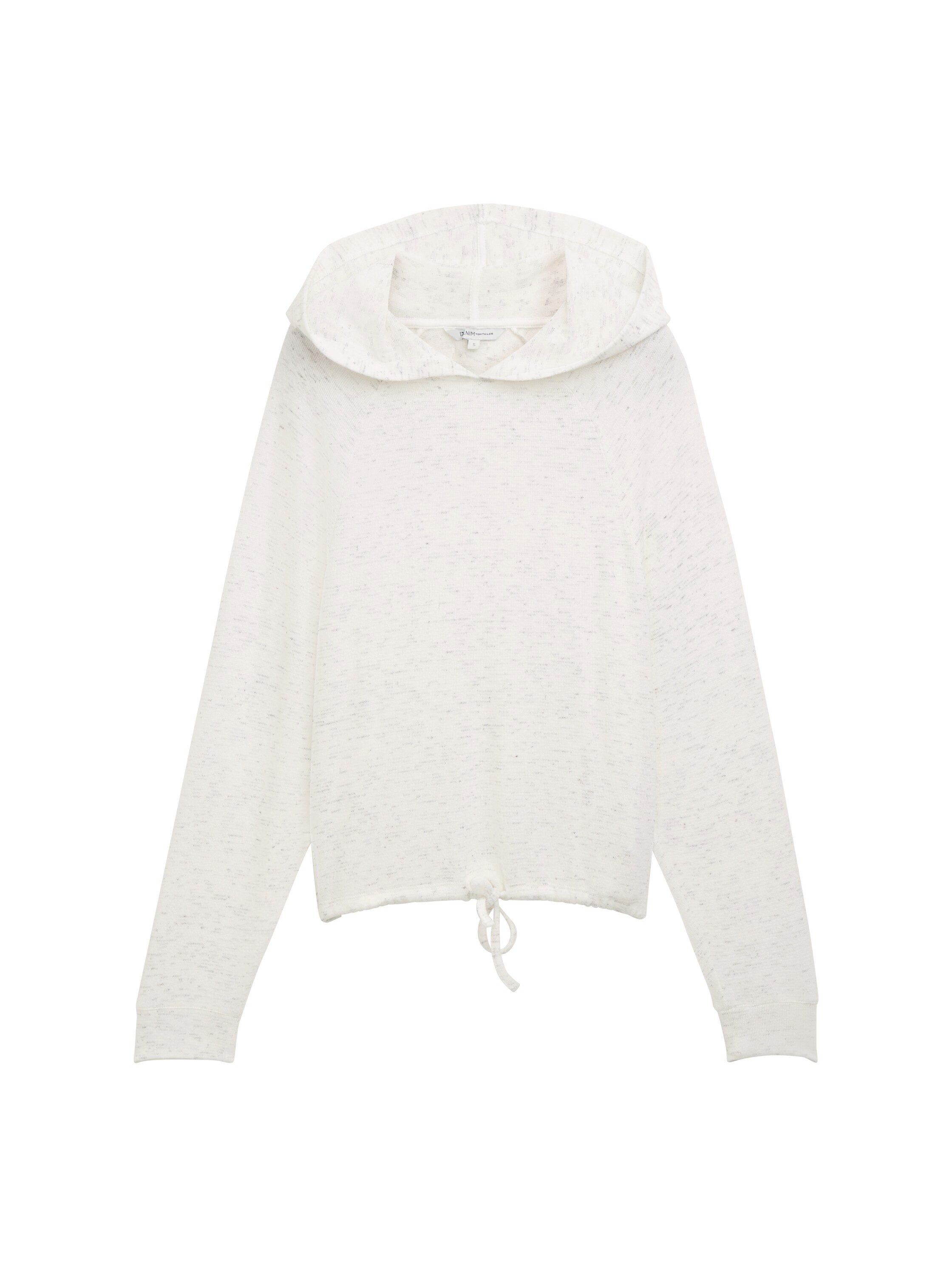 Tom Tailor Denim Hoodie met een rijgkoord bij de zoom