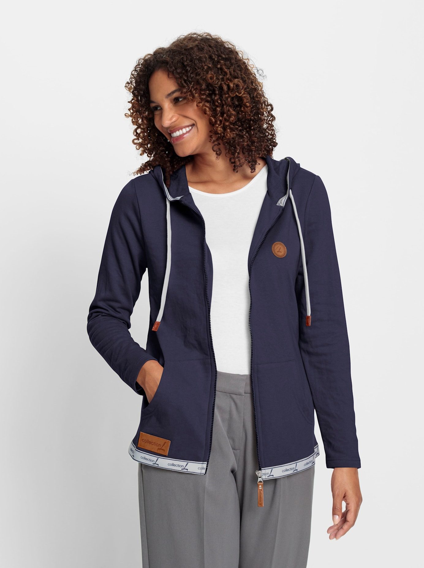 Casual Looks Shirtjasje Sweatvest (1-delig)