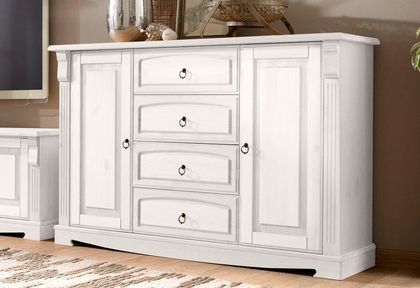 Home affaire Dressoir ANNA Commode van massief dennenhout, FSC®, breedte 140 cm