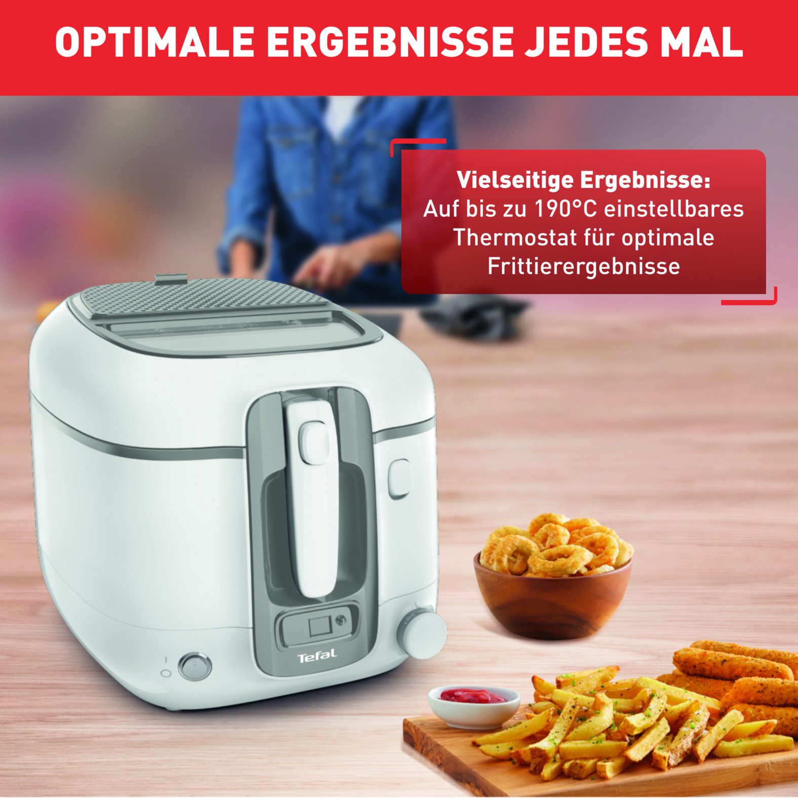 Tefal Friteuse FR3141 Super Uno grote capaciteit, timer