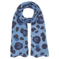 j.jayz modieuze sjaal gedessineerd, animal-print blauw