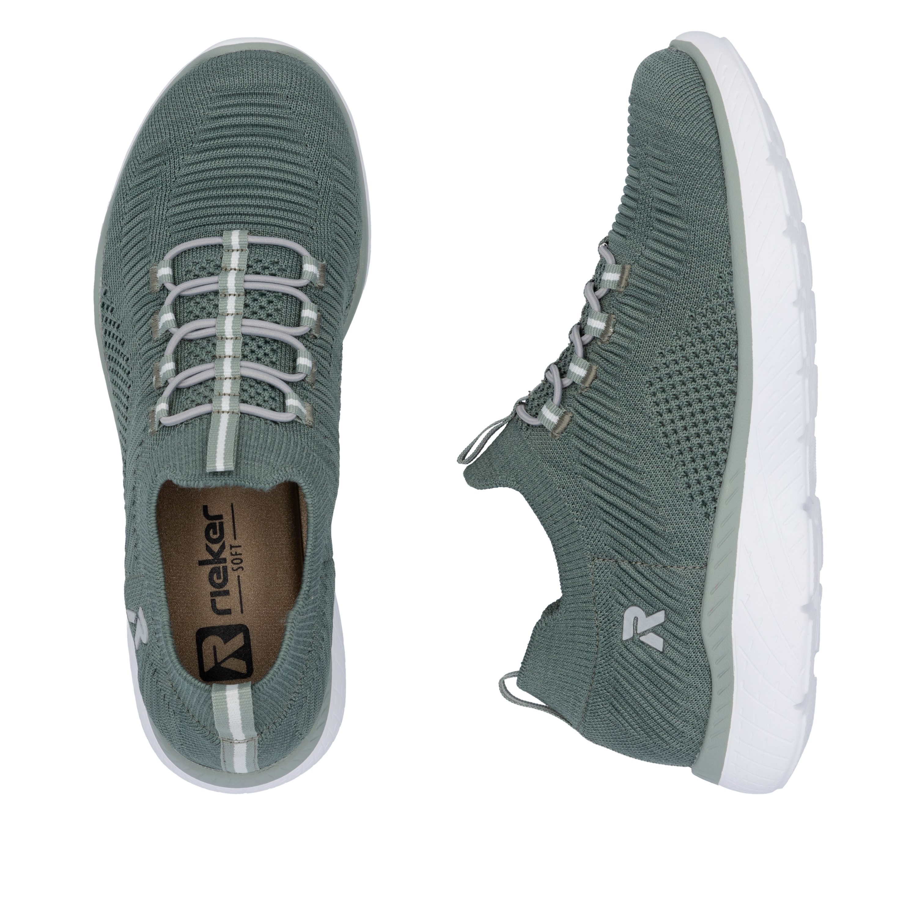 RIEKER Sport Slip-on sneakers , slipper, vrijetijdsschoen, instapschoen met elastische instap