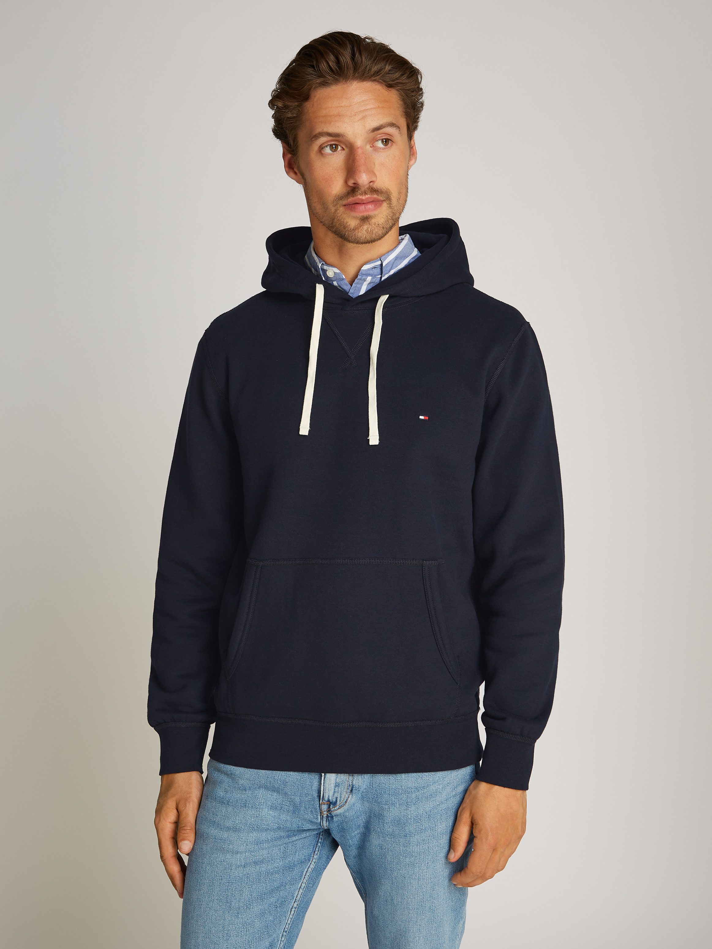 Tommy Hilfiger Hood Essential Small Flag Donkerblauw