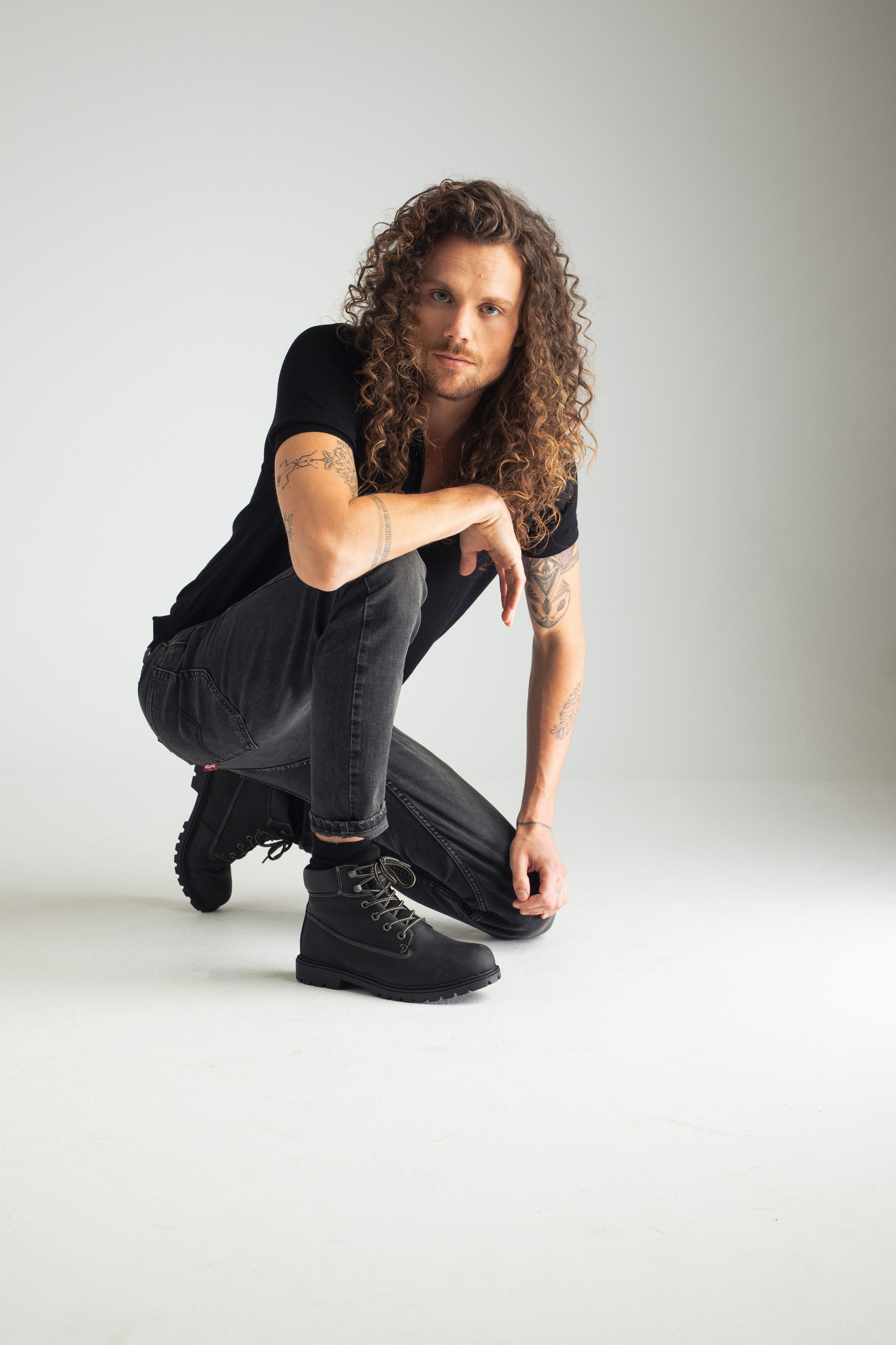 Dockers by Gerli Winterlaarzen Werkschoenen, veterschoenen met blokhak