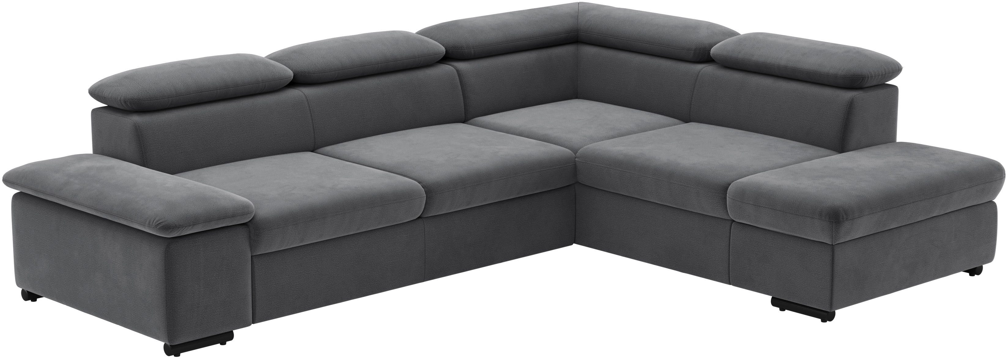 sit&more Hoekbank Alcudia L-vorm met armverstelling, optionele hoofdeindverstelling en bedfunctie