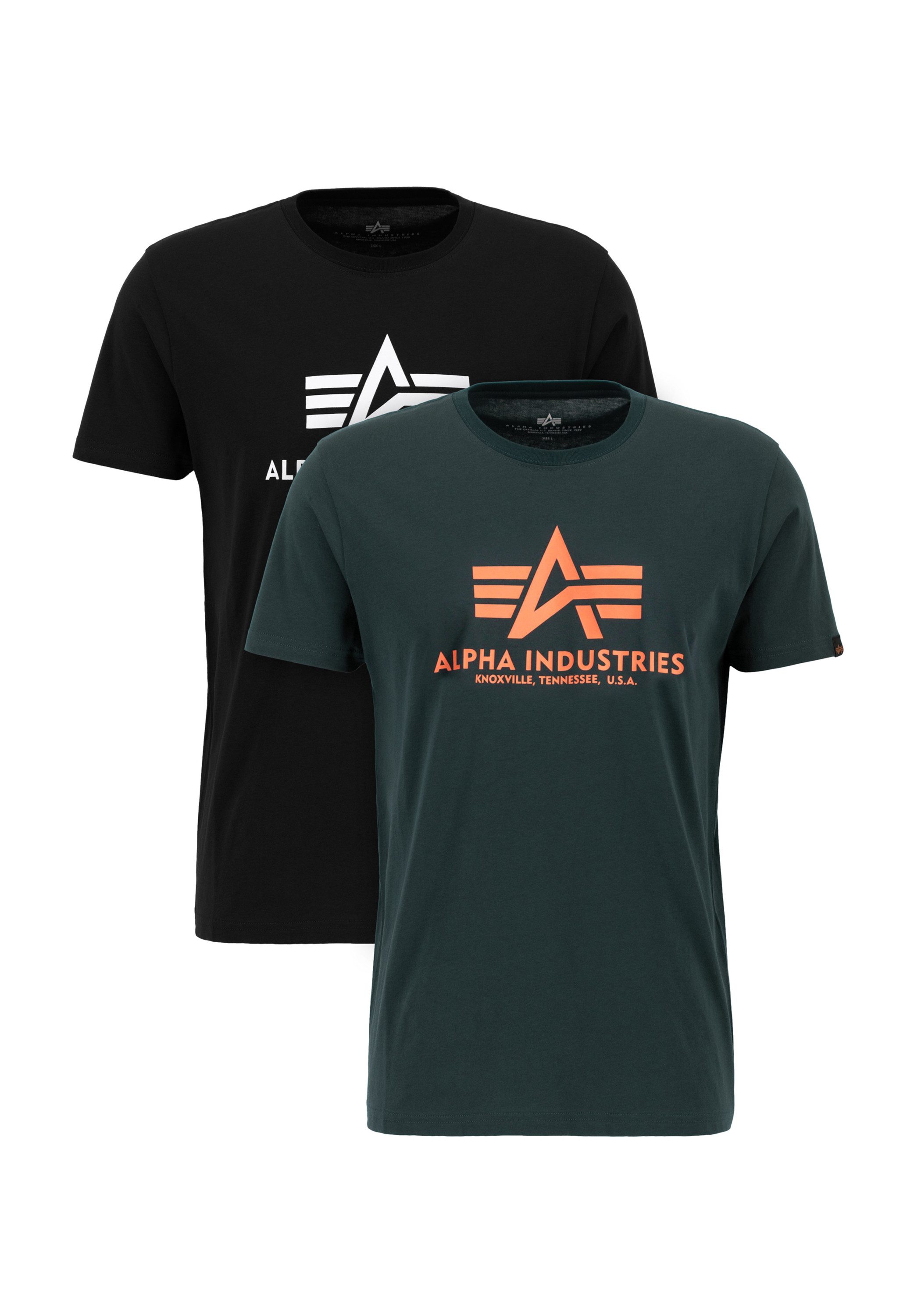 Alpha Industries T-shirt Men T-Shirts Basic T 2 Pack