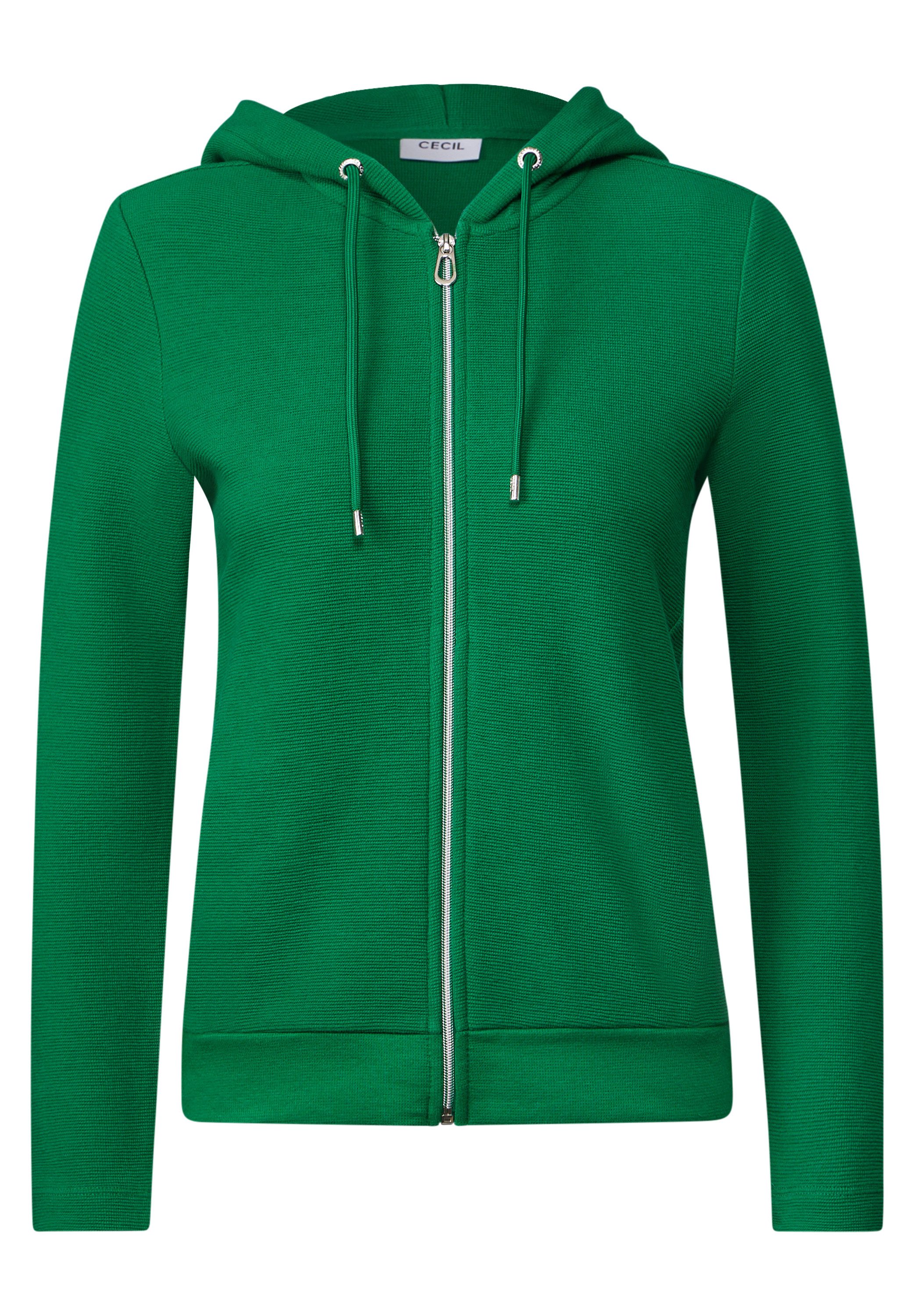 Cecil Capuchonsweatvest capuchon met rijgkoord