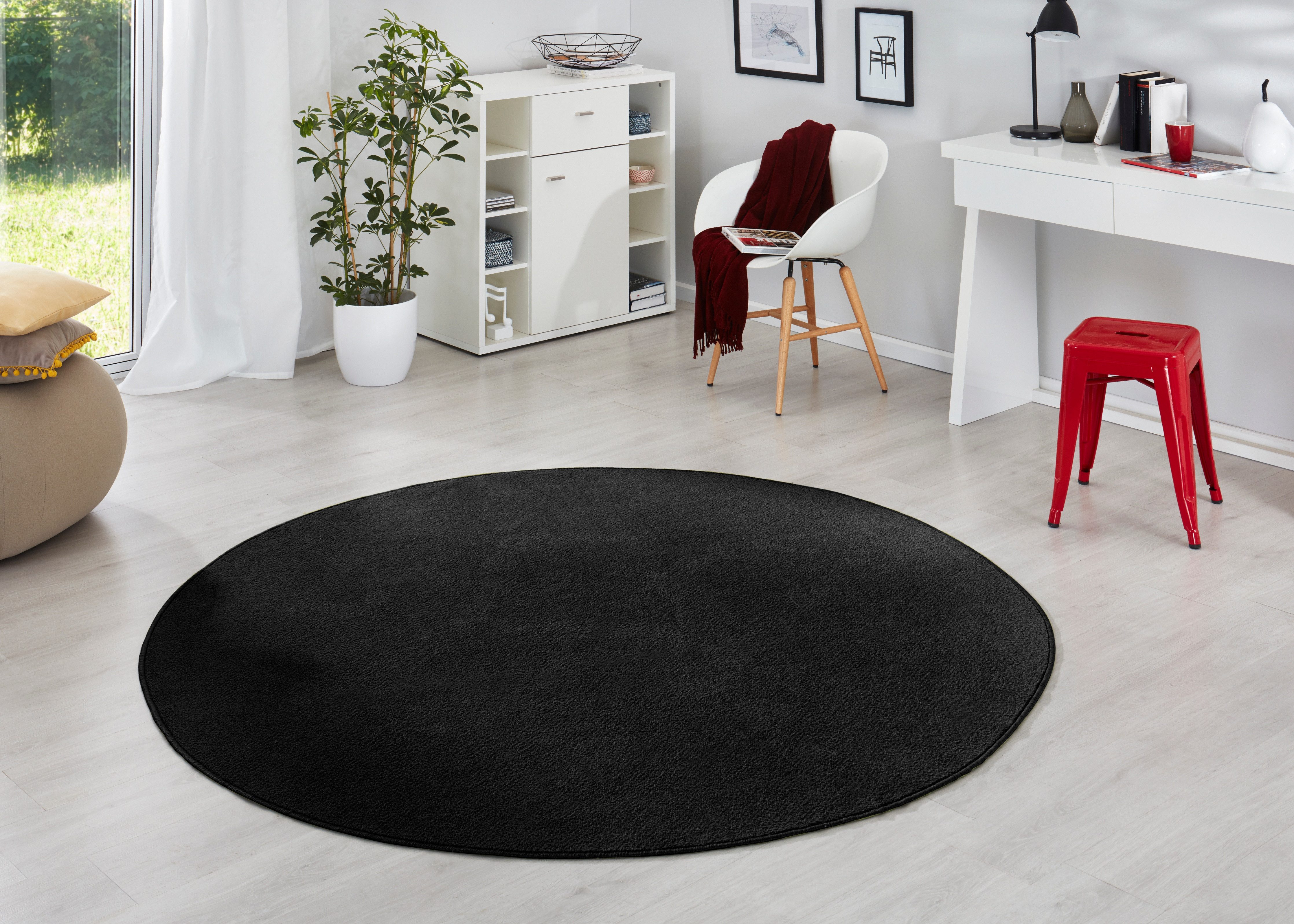 HANSE Home Vloerkleed Fancy Korte pool, zacht, uni, woonkamer, slaapkamer, eetkamer