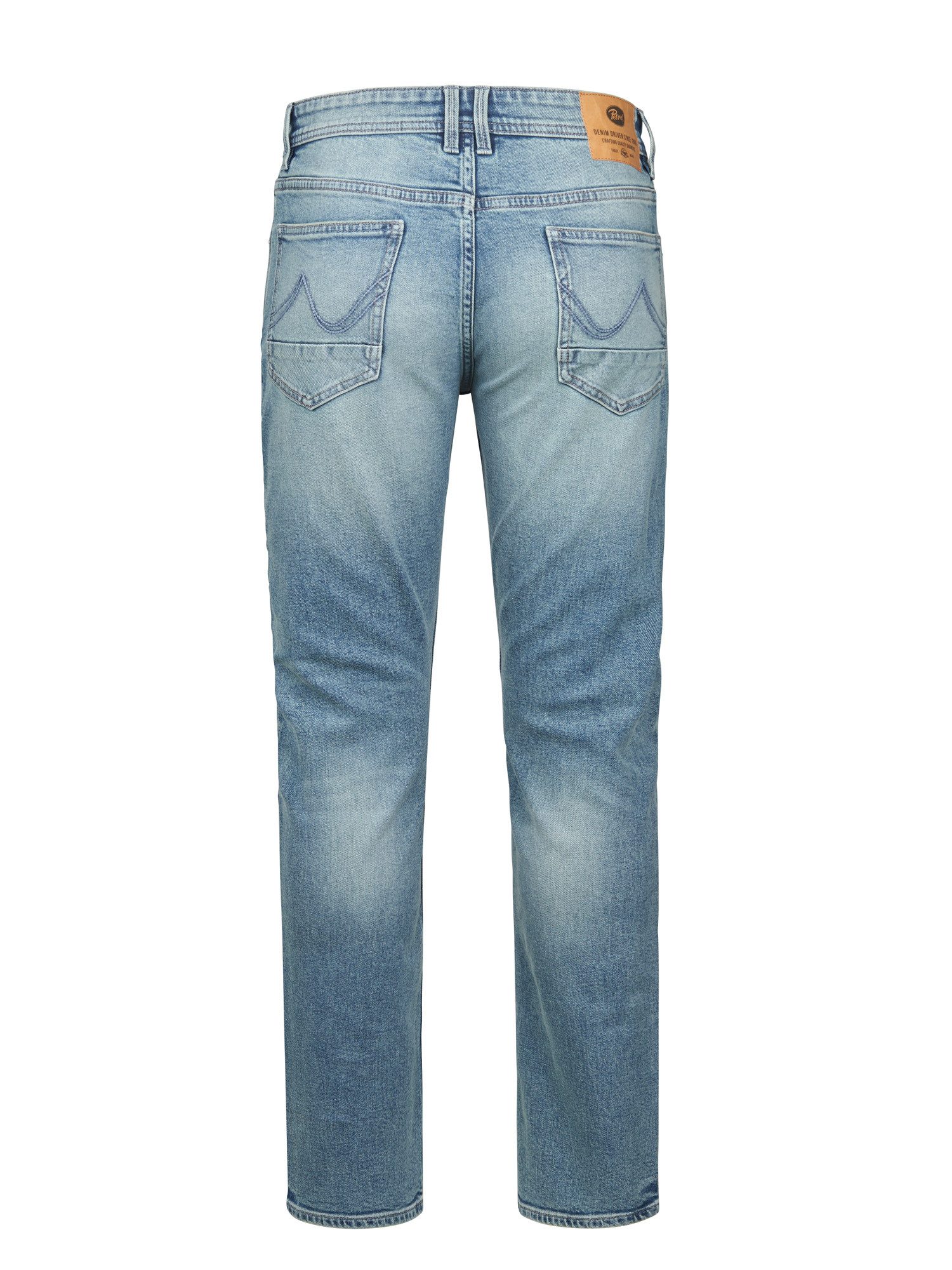 Petrol Industries Straight jeans met optisch tweedelige achterzak