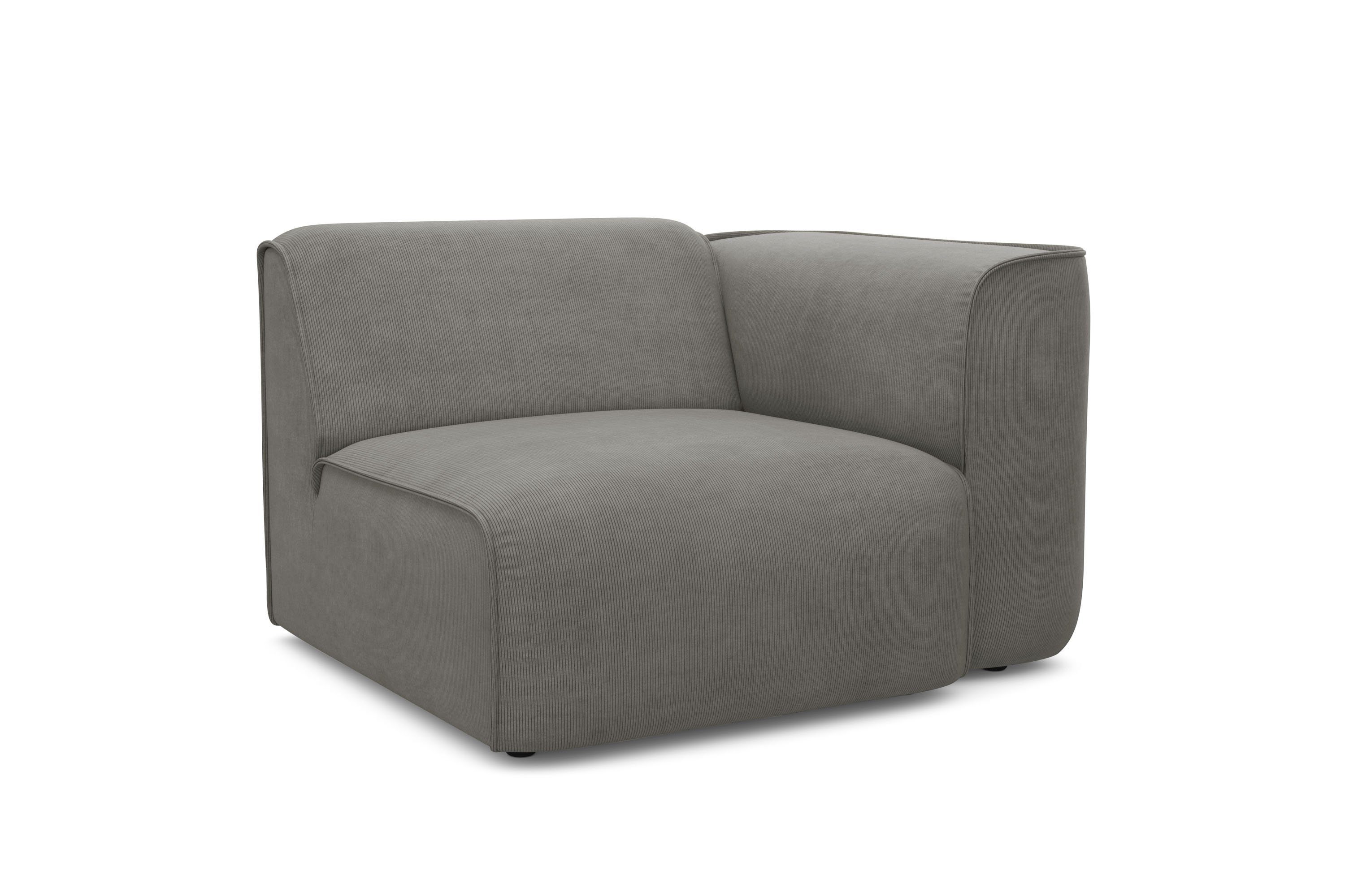 RAUM.ID Fauteuil Merid sofa-hoekelement, afmetingen B/D/H: 109/97/46 cm als module of apart te gebruiken, voor individuele samenstelling