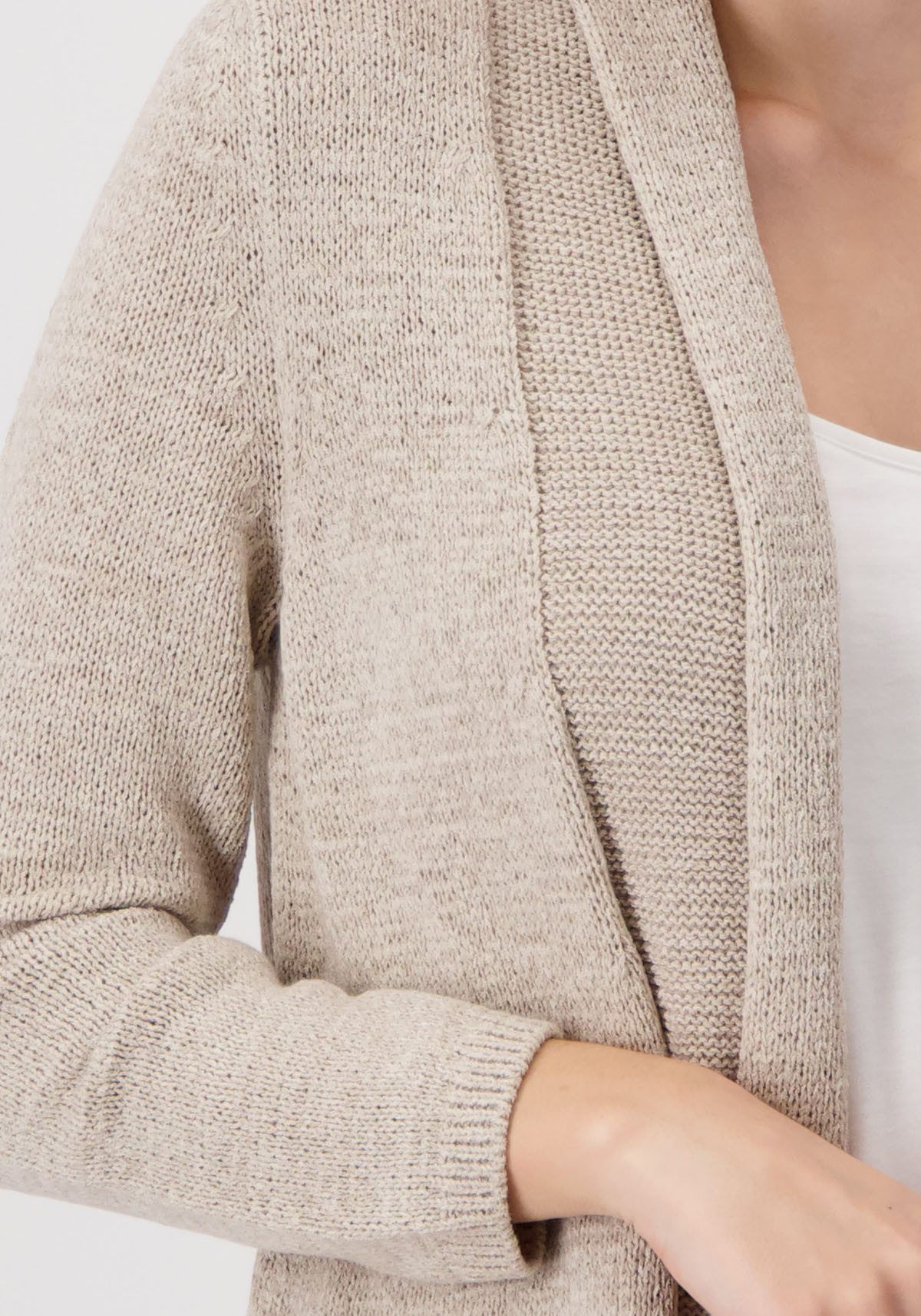 Monari Vest met omgeslagen rand