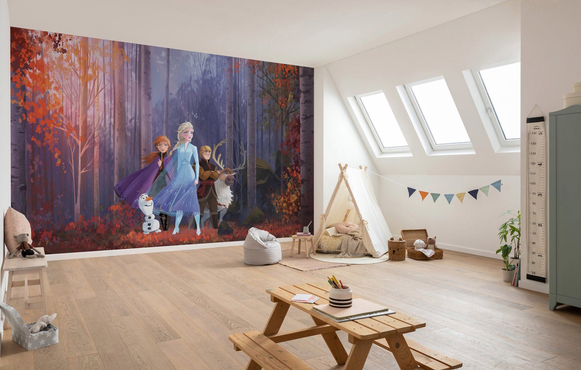 Komar Vliesbehang Digitale print vlies - Frozen Autumn Glade - Afmeting 400 x 280 cm