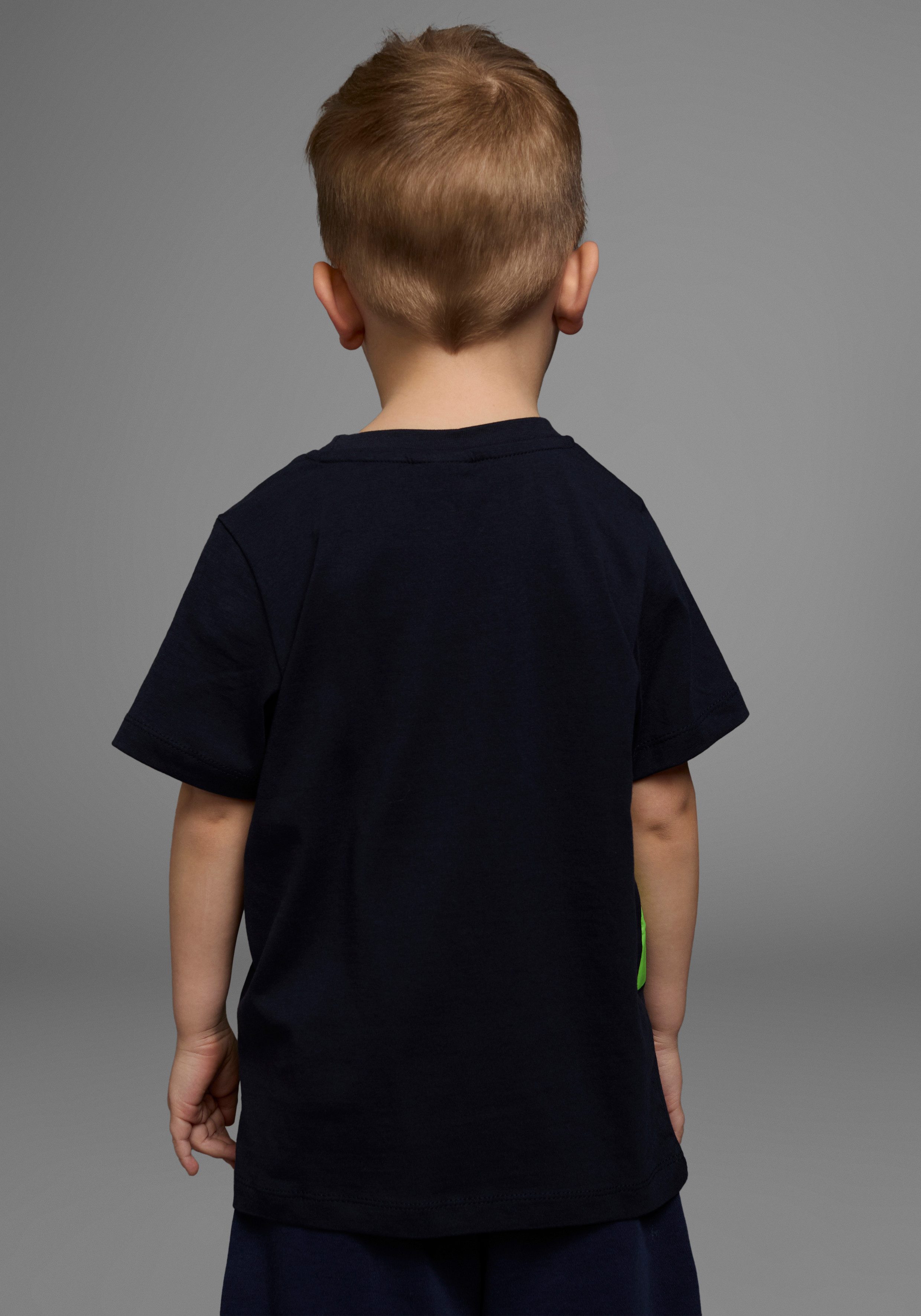 KIDSWORLD T-shirt Met grote print: GREEN DINO Korte mouwen, basic pasvorm, bedrukt, ronde hals
