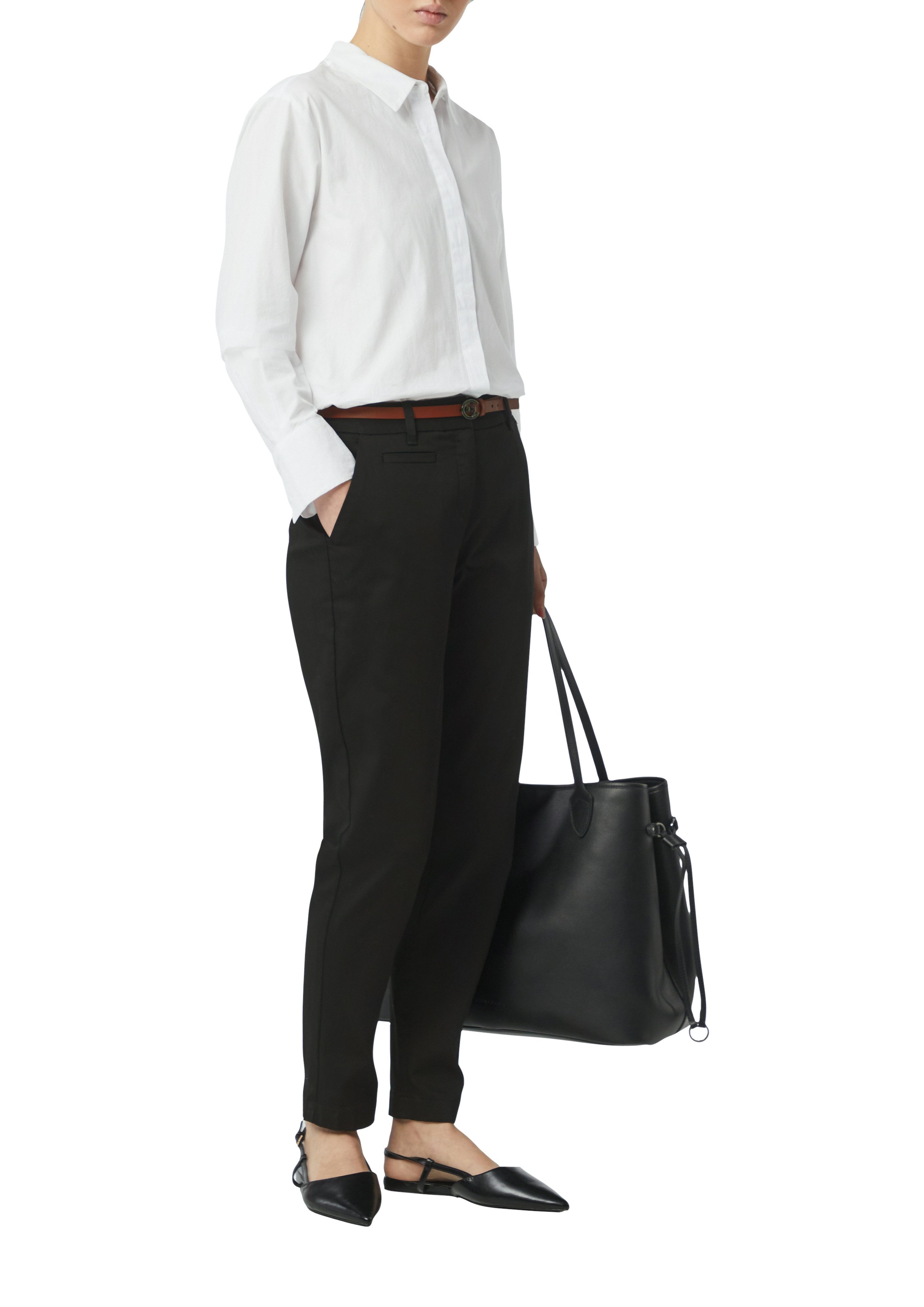 Comma Chino met riem en stretch